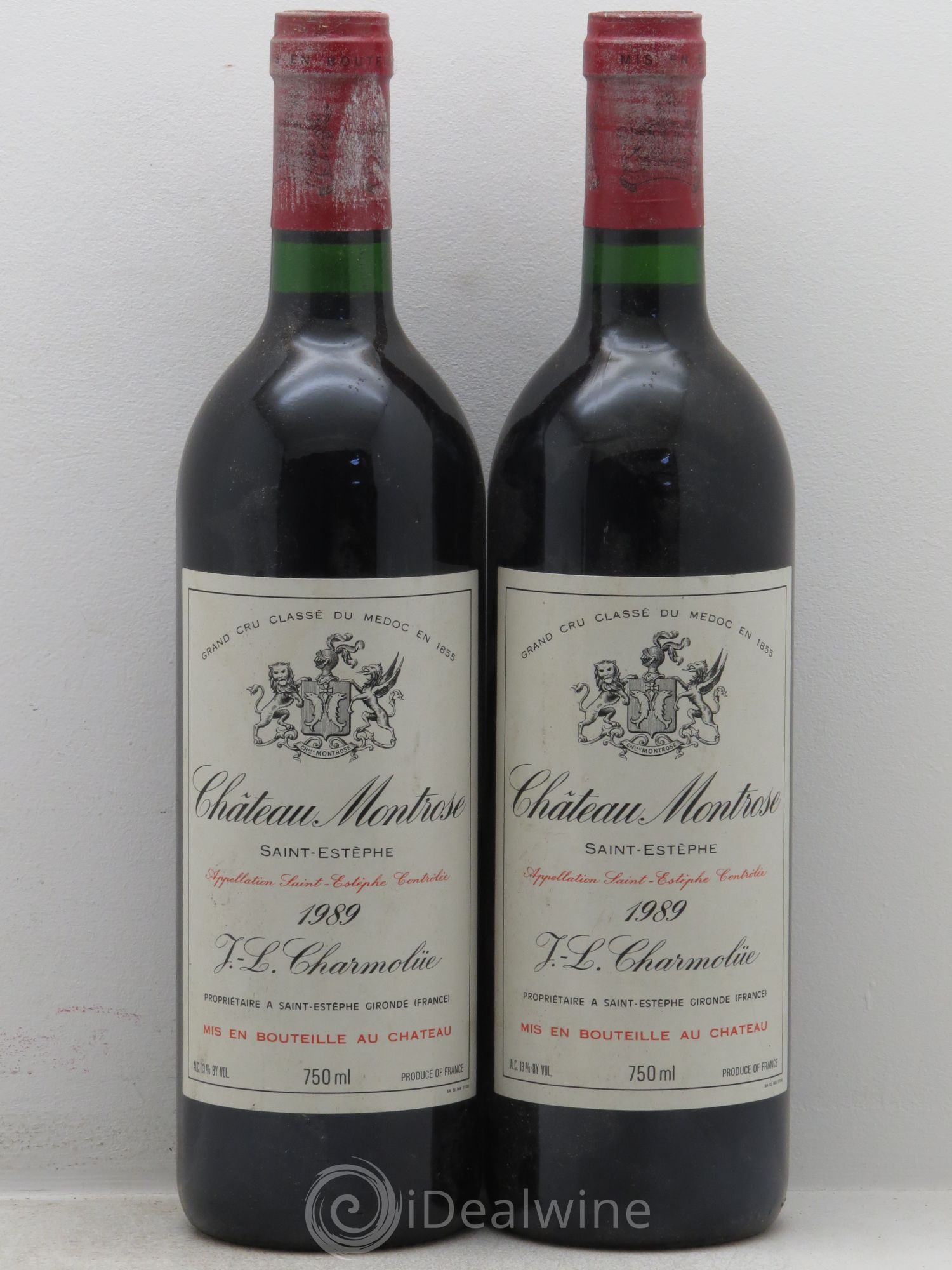Château Montrose 2ème Grand Cru Classé 1989 - Lot de 2 bouteilles - 0