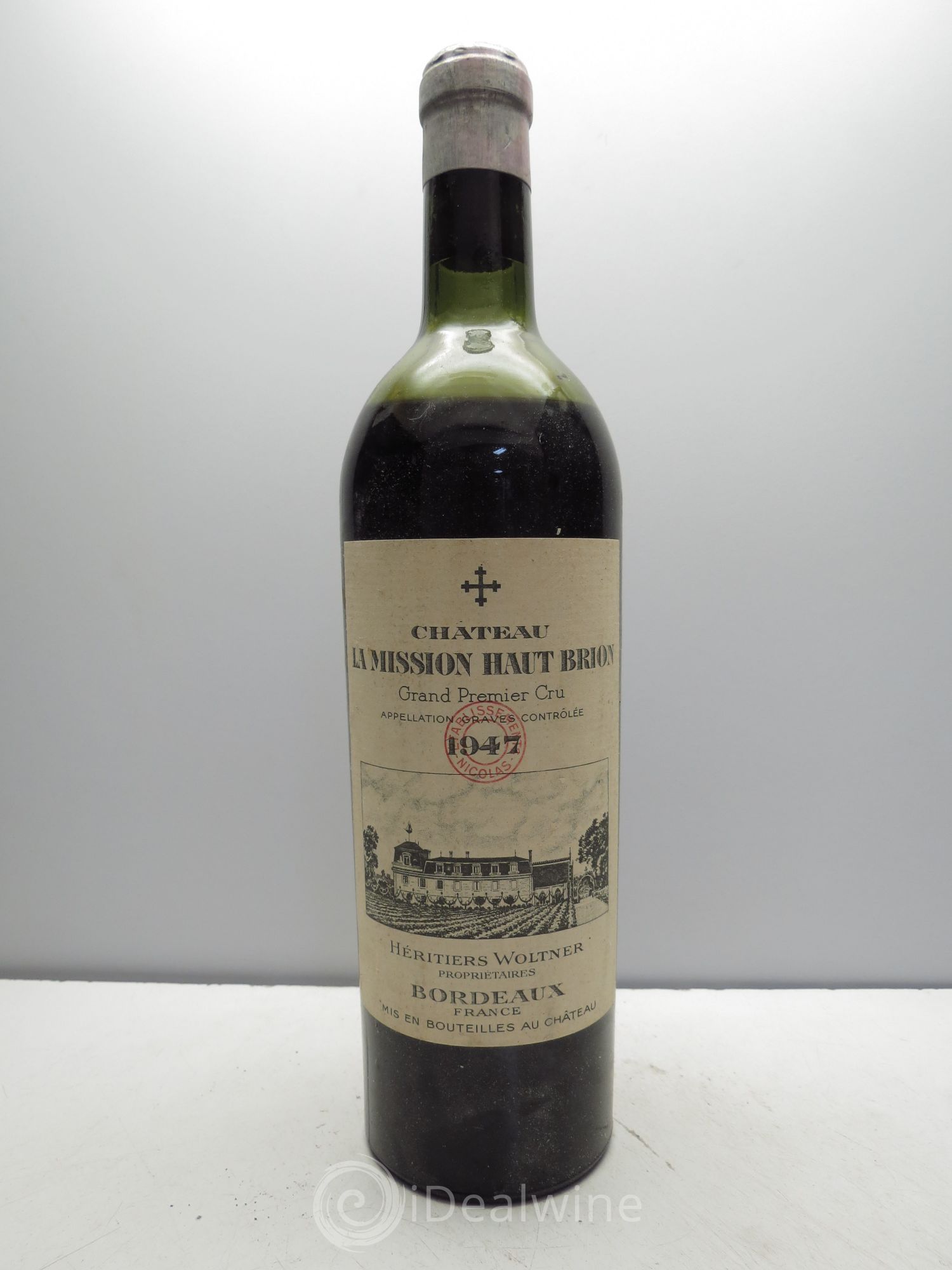 Château la Mission Haut-Brion Cru Classé de Graves 1947 - Lot de 1 bouteille - 0