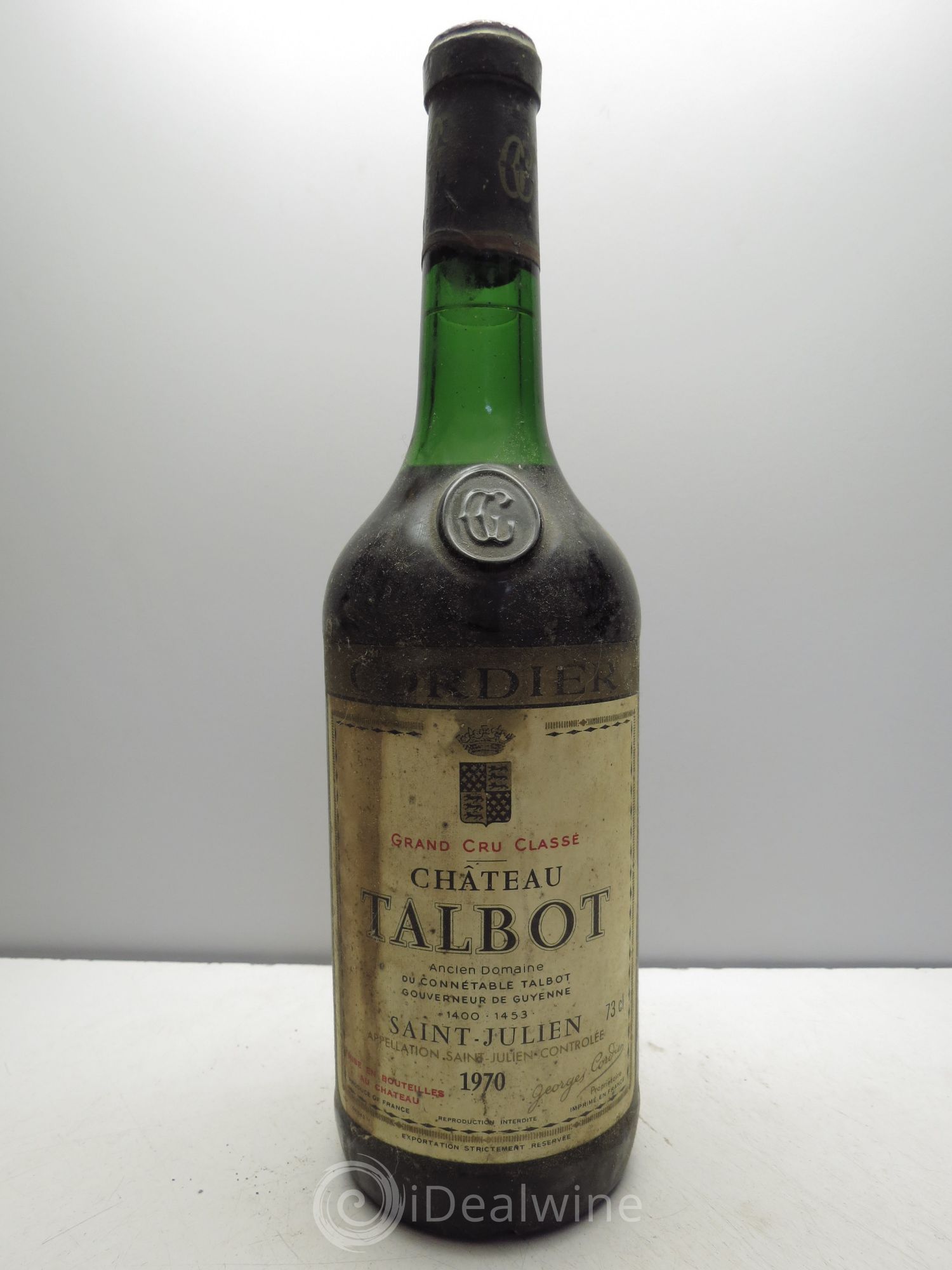 Château Talbot 4ème Grand Cru Classé 1970 - Lot de 1 bouteille - 0