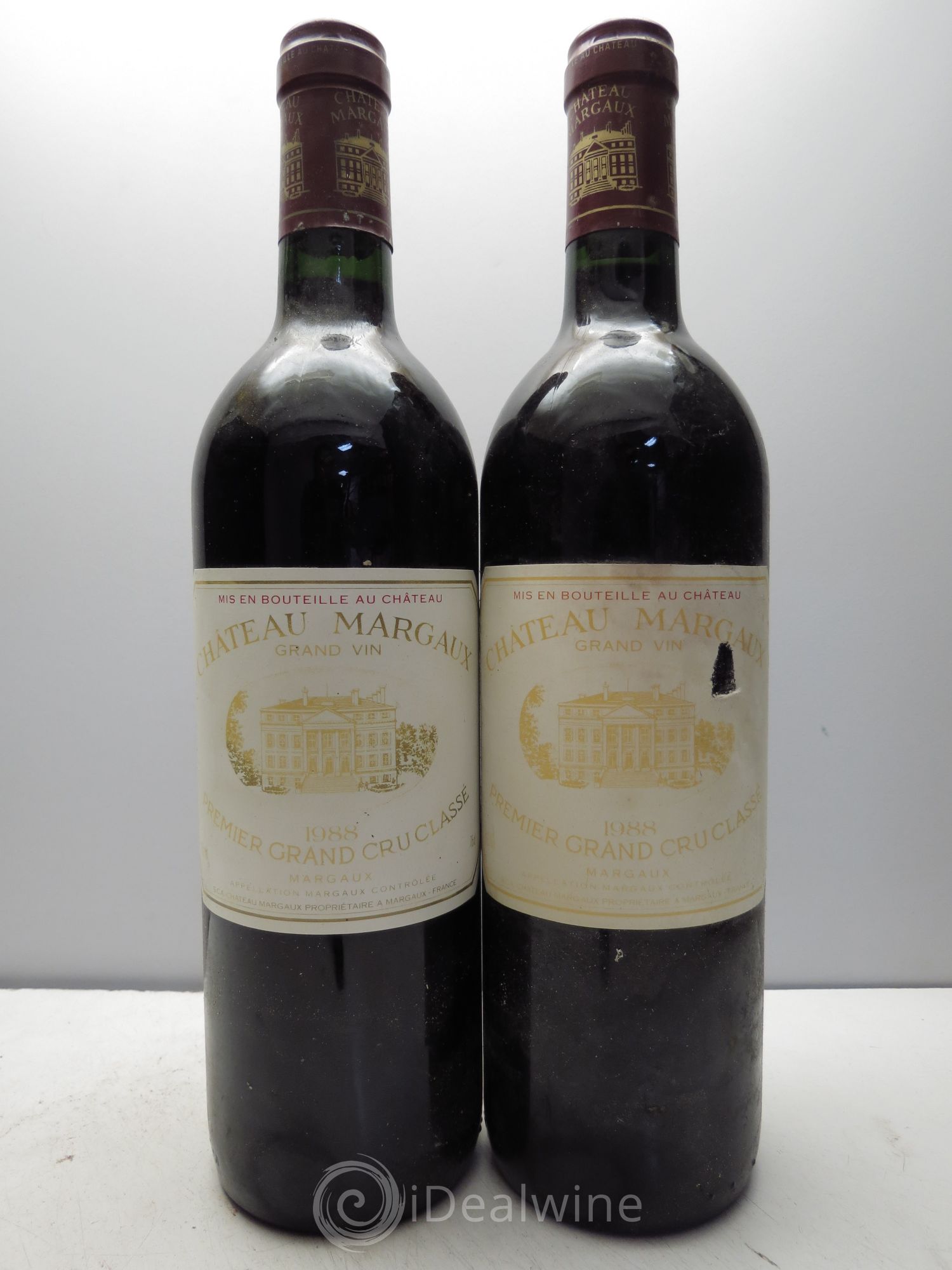 Château Margaux 1er Grand Cru Classé 1988 - Lot de 2 bouteilles - 0