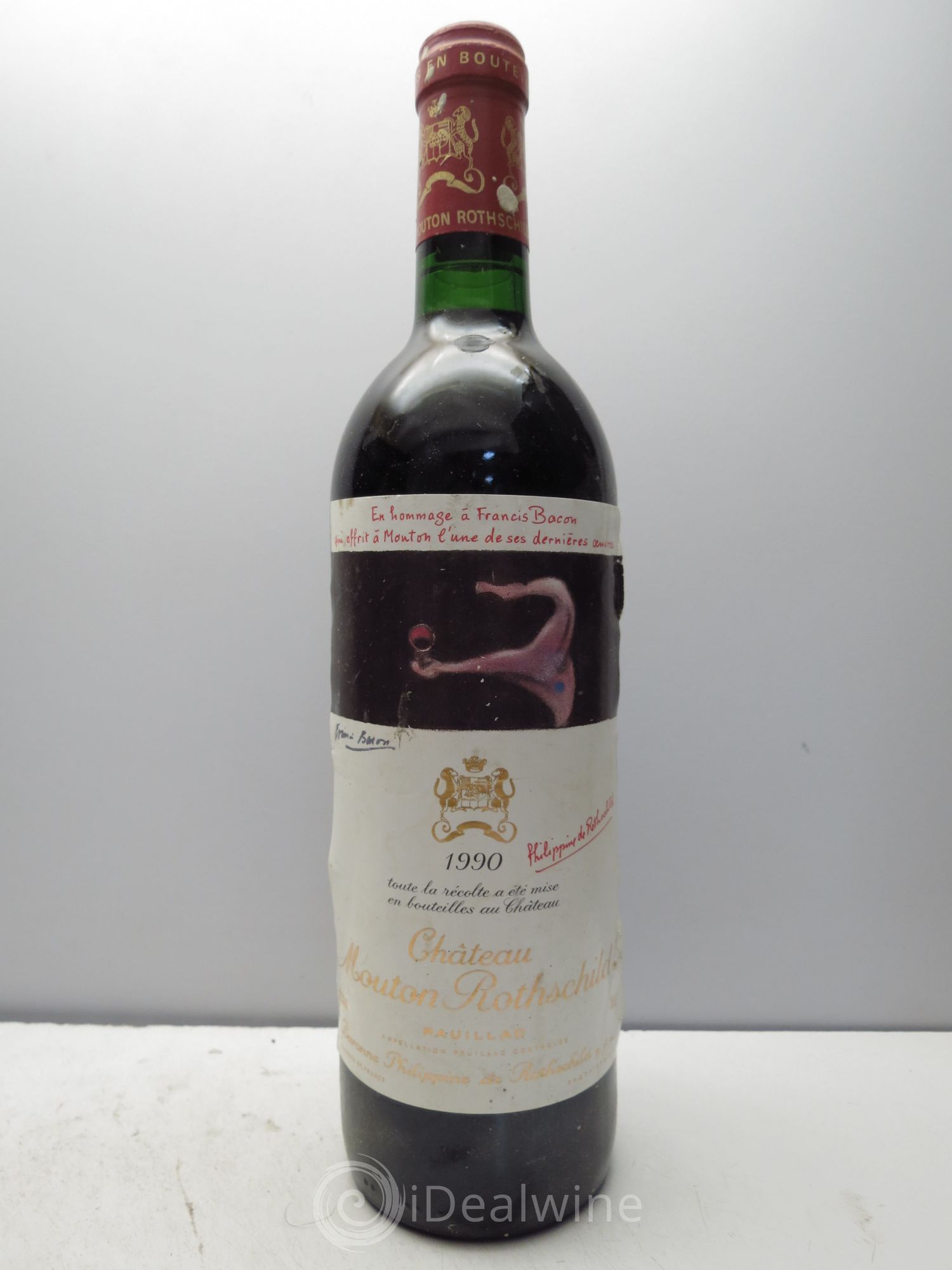 Château Mouton Rothschild 1er Grand Cru Classé 1990 - Lot de 1 bouteille - 0