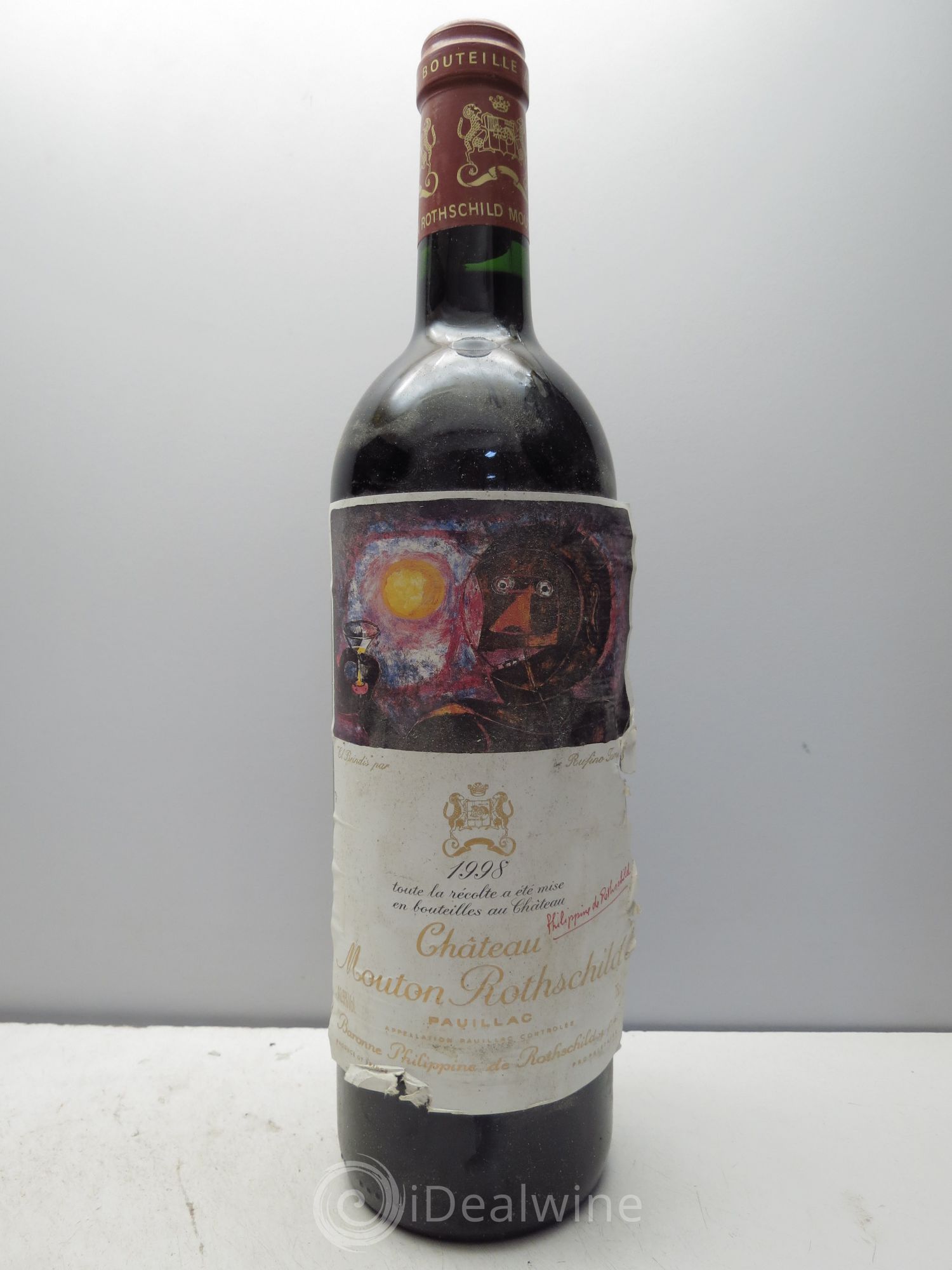 Château Mouton Rothschild 1er Grand Cru Classé 1998 - Lot de 1 bouteille - 0
