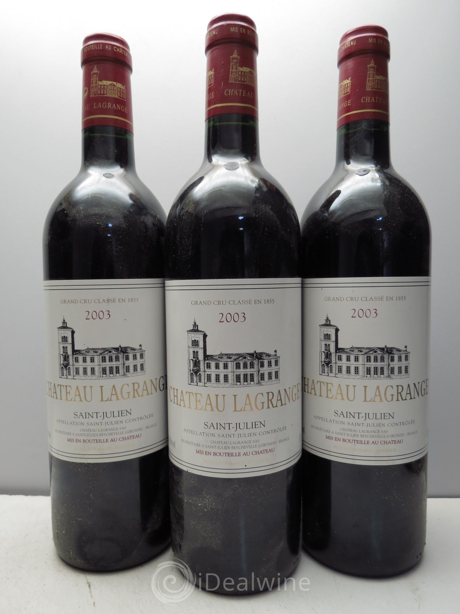 Château Lagrange 3ème Grand Cru Classé 2003 - Lot de 3 bouteilles - 0
