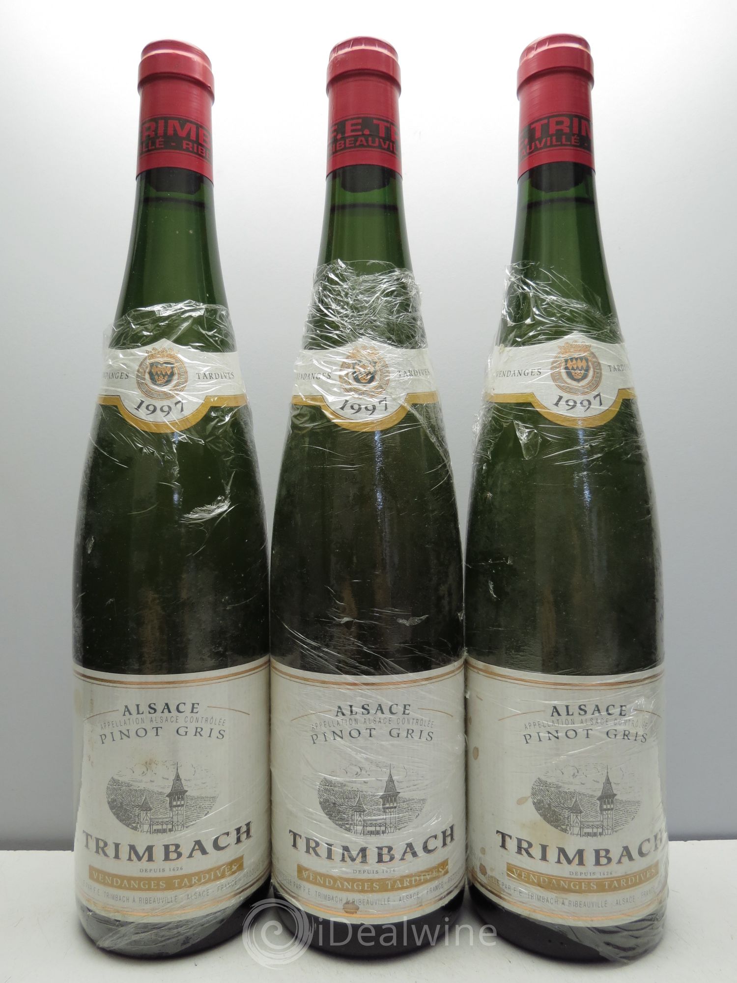 Pinot Gris (Tokay) Vendanges Tardives Domaine Trimbach 1997 - Lotto di 3 bottiglie - 0