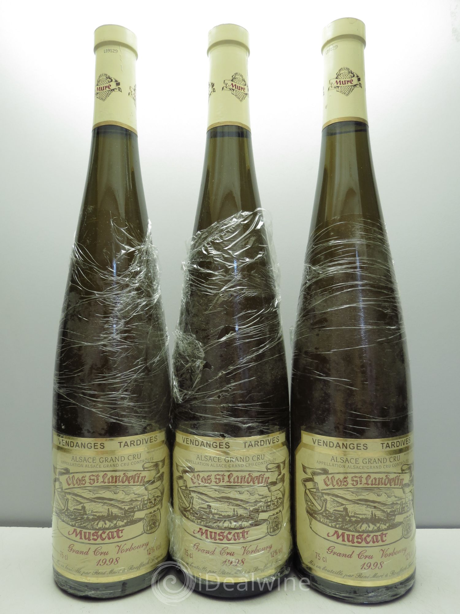 Muscat Vorbourg Vendanges Tardives Clos St Landelin 1998 - Posten von 3 Flaschen - 0