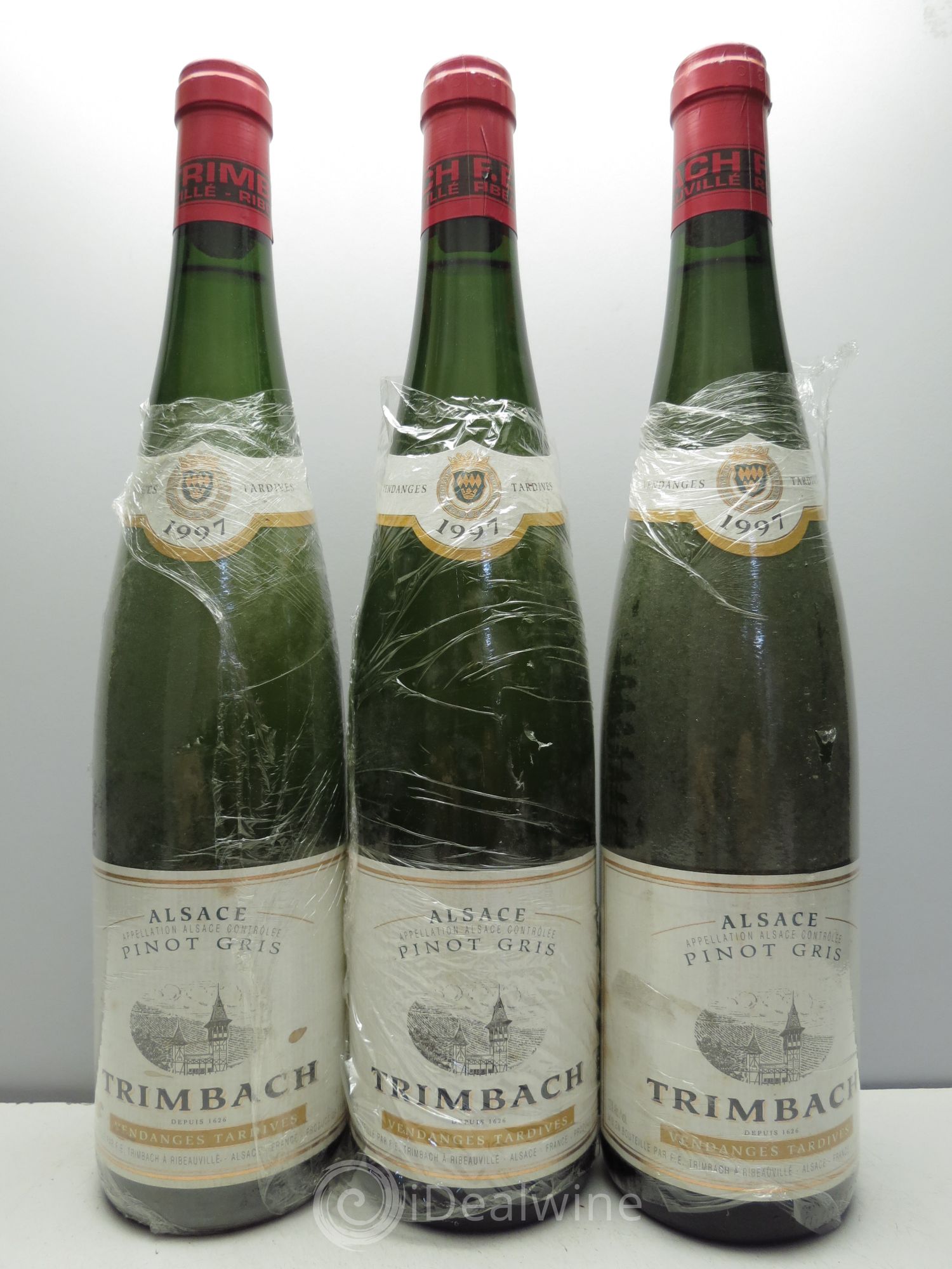 Pinot Gris (Tokay) Vendanges Tardives 1997 - Lotto di 3 bottiglie - 0