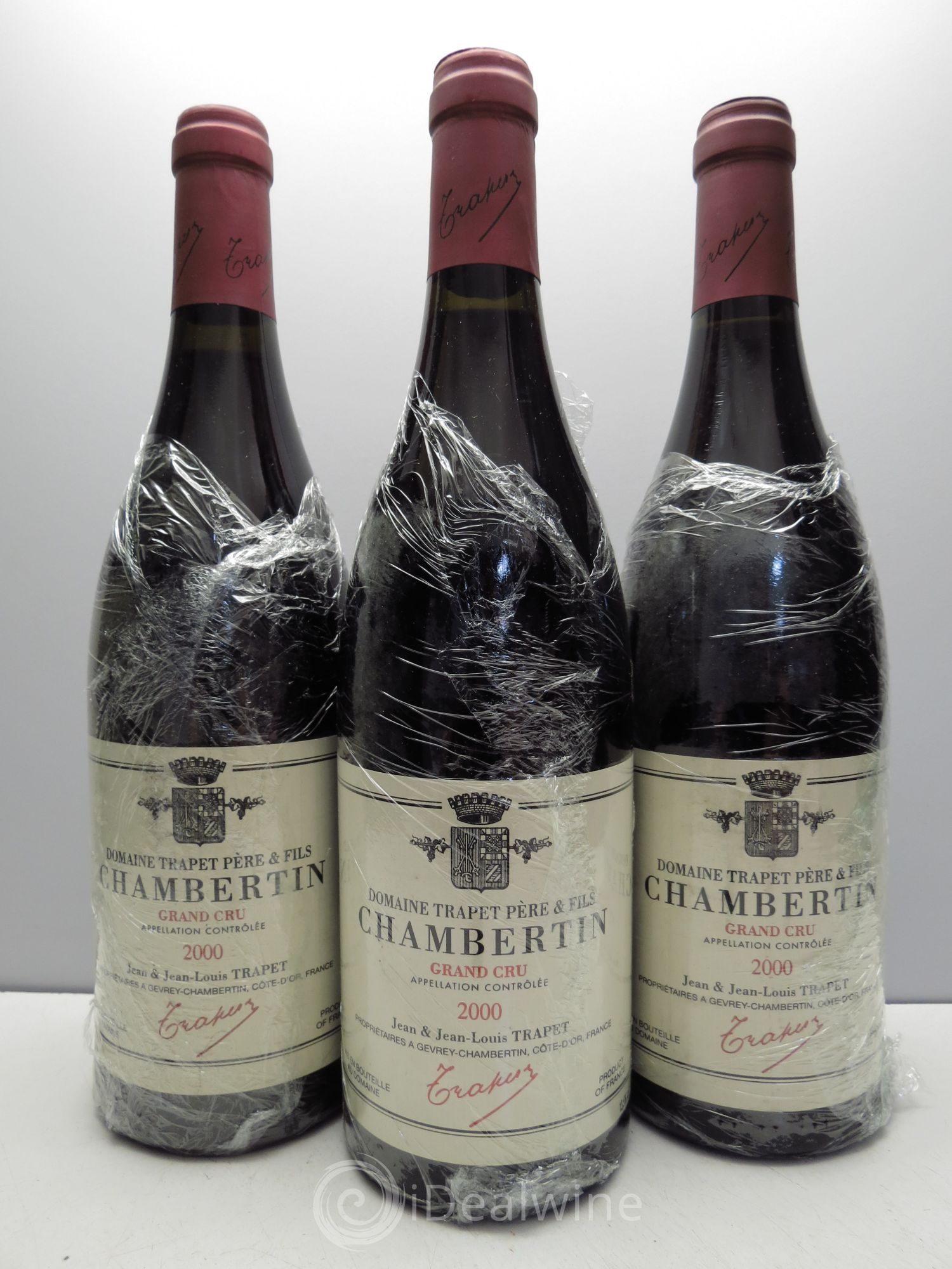 Chambertin Grand Cru Domaine Trapet 2000 - Lot de 3 bouteilles - 0