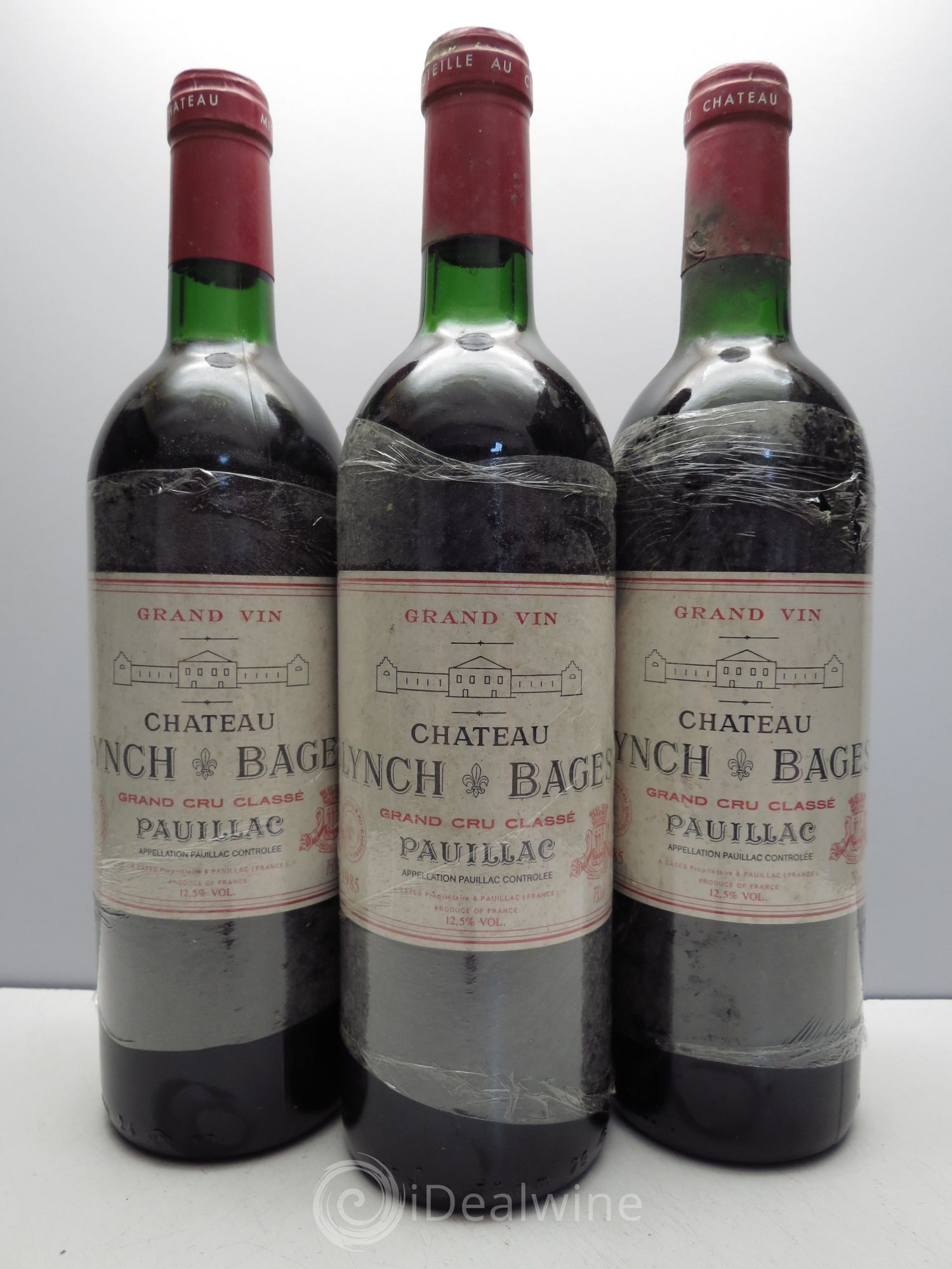 Château Lynch Bages 5ème Grand Cru Classé 1985 - Lot de 3 bouteilles - 0