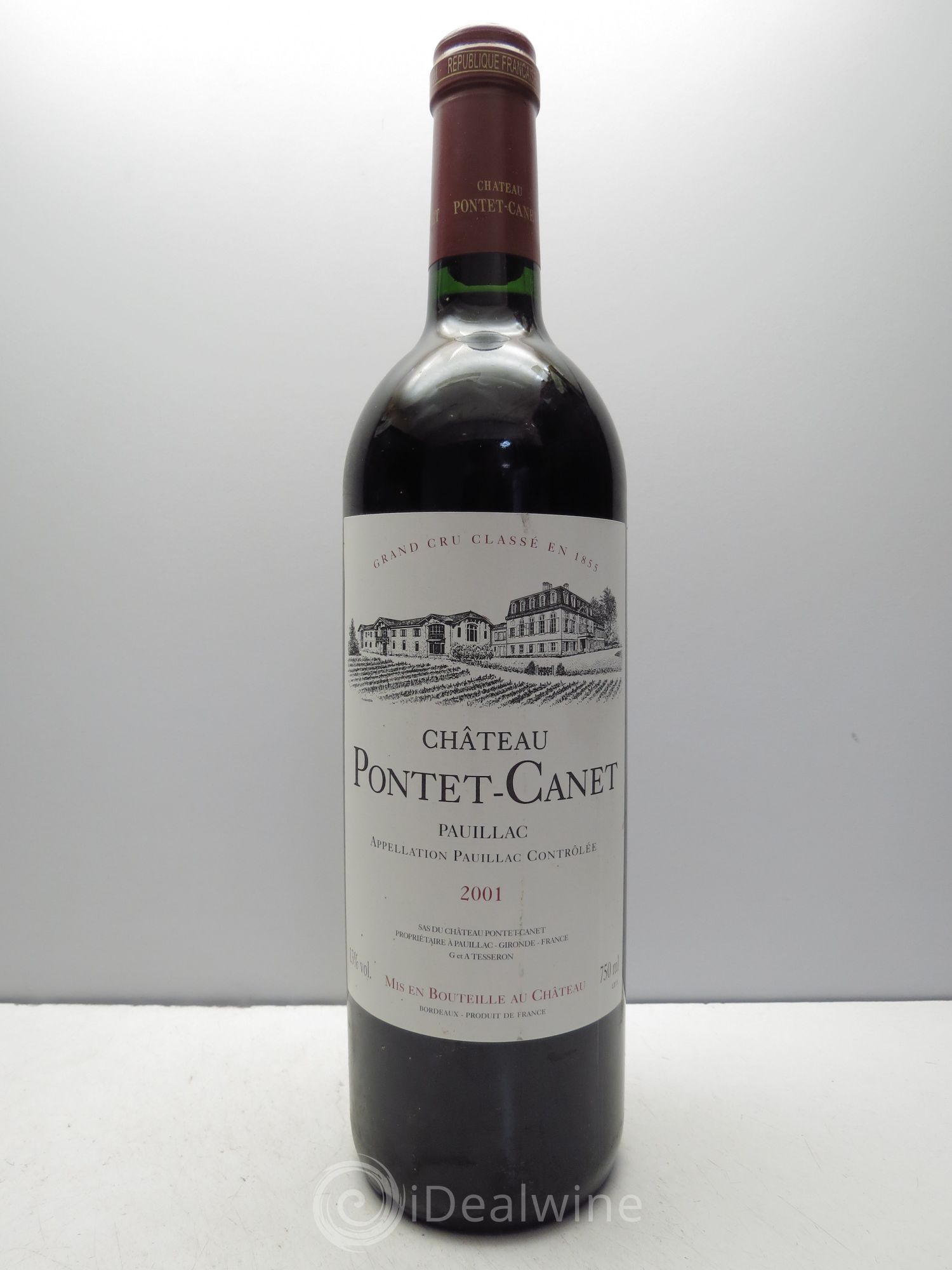 Château Pontet Canet 5ème Grand Cru Classé 2001 - Lot de 6 bouteilles - 0