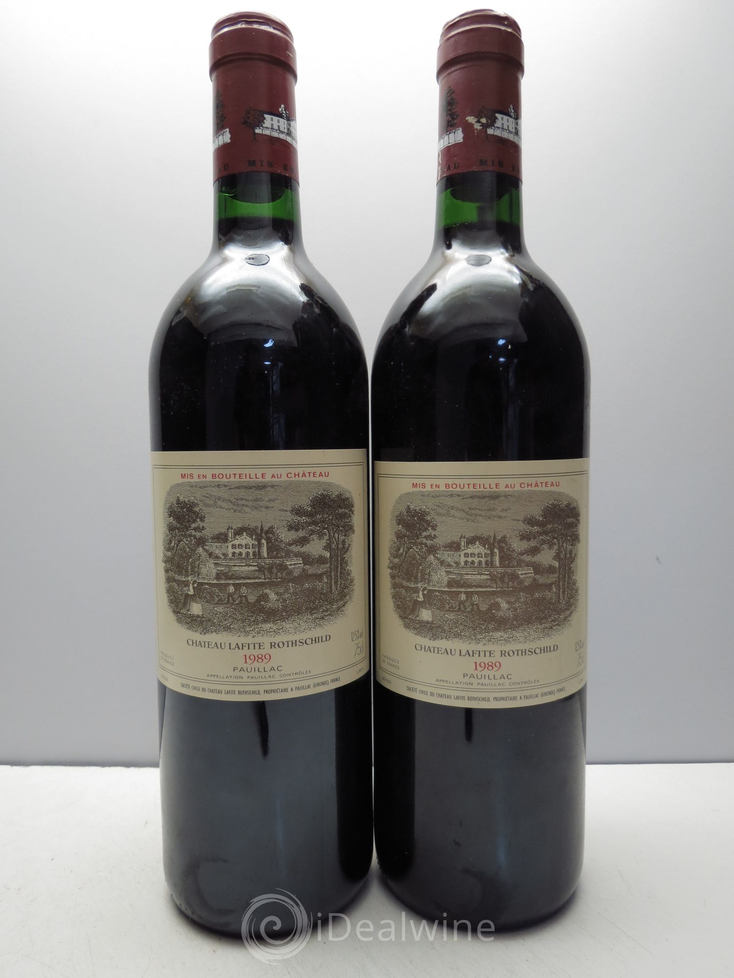 Château Lafite Rothschild 1er Grand Cru Classé 1989 - Lot de 2 bouteilles - 0