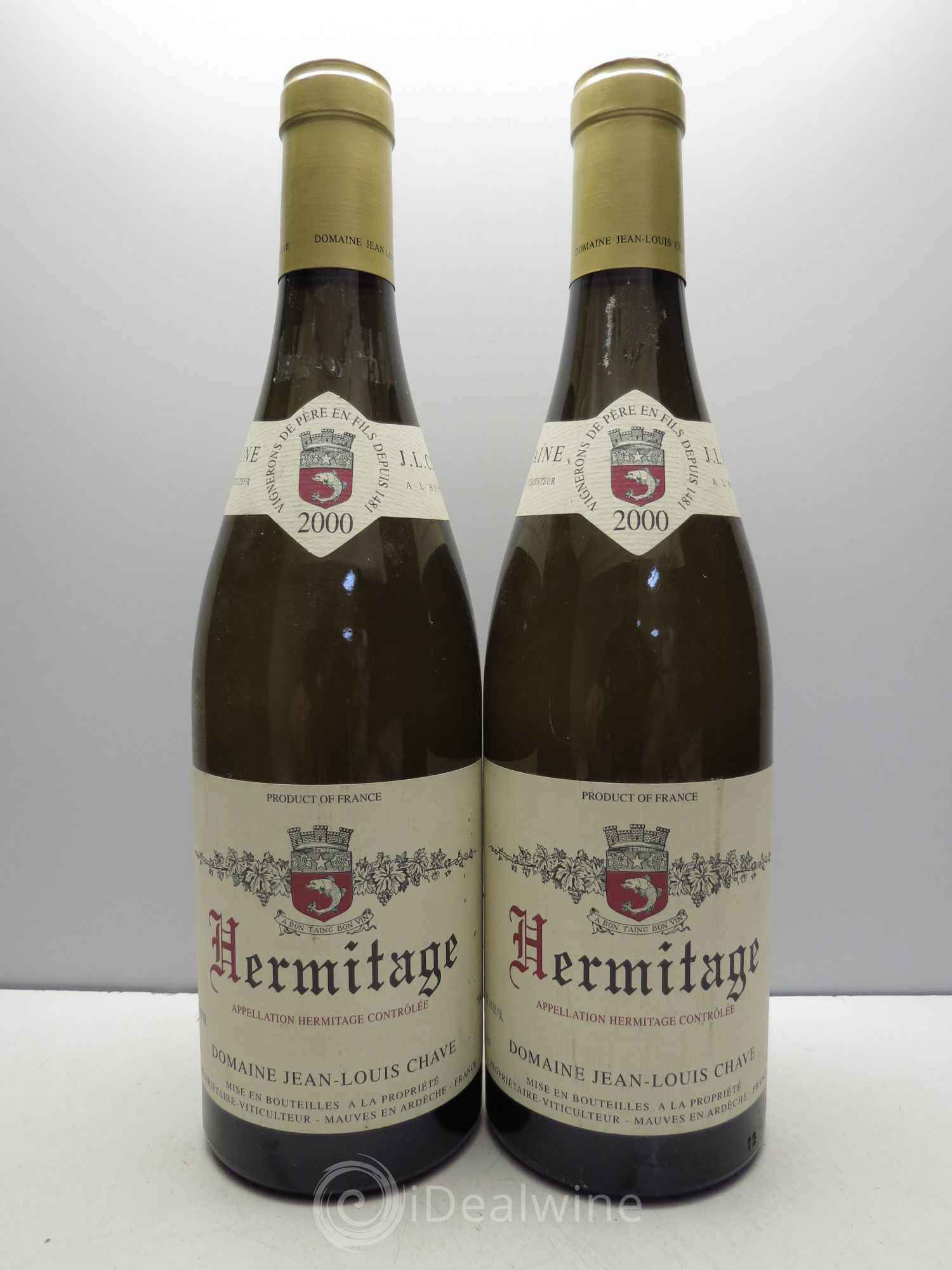 Hermitage Jean-Louis Chave 2000 - Lot de 2 bouteilles - 0