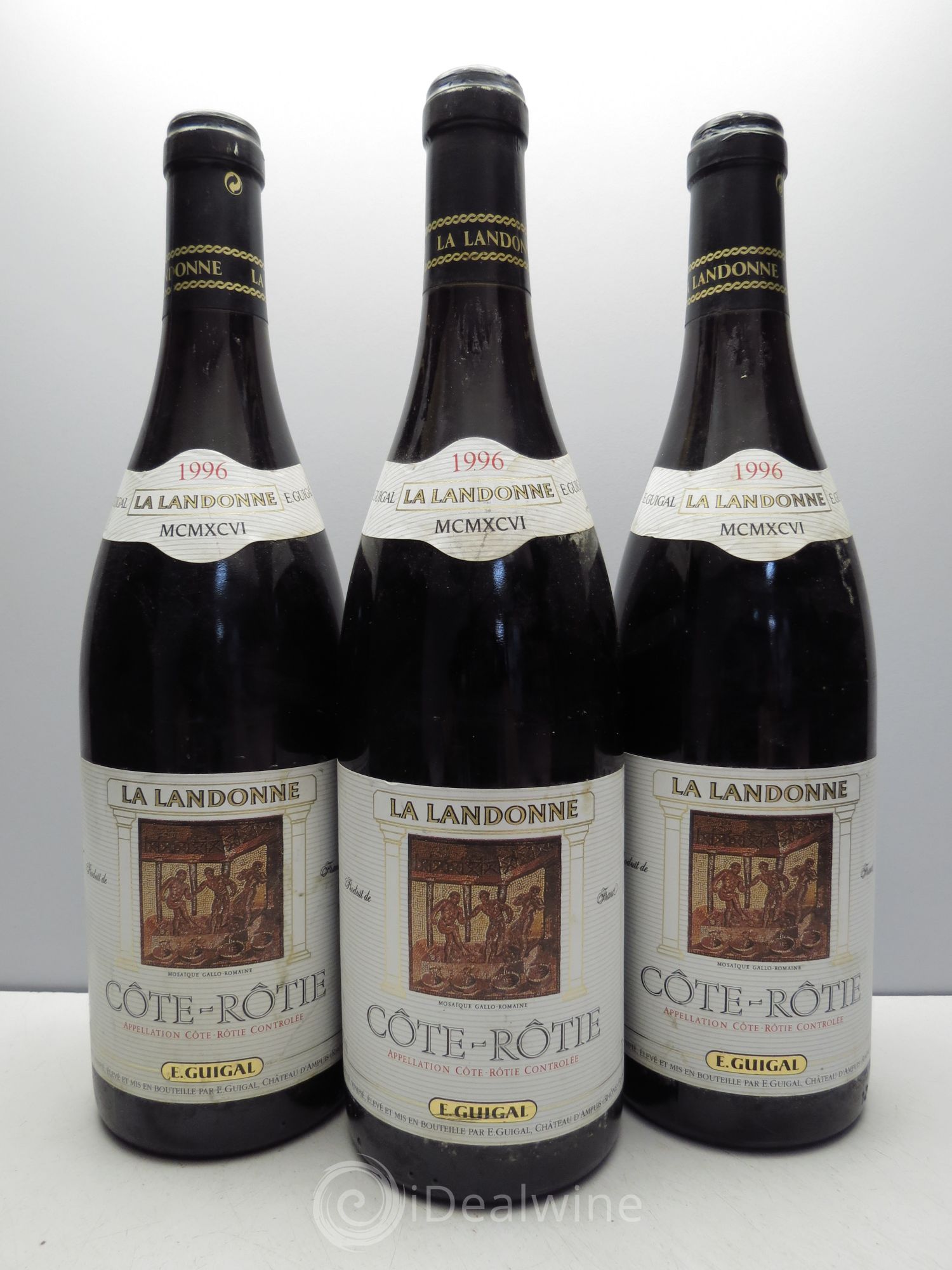 Côte-Rôtie La Landonne Guigal 1996 - Lot de 3 bouteilles - 0
