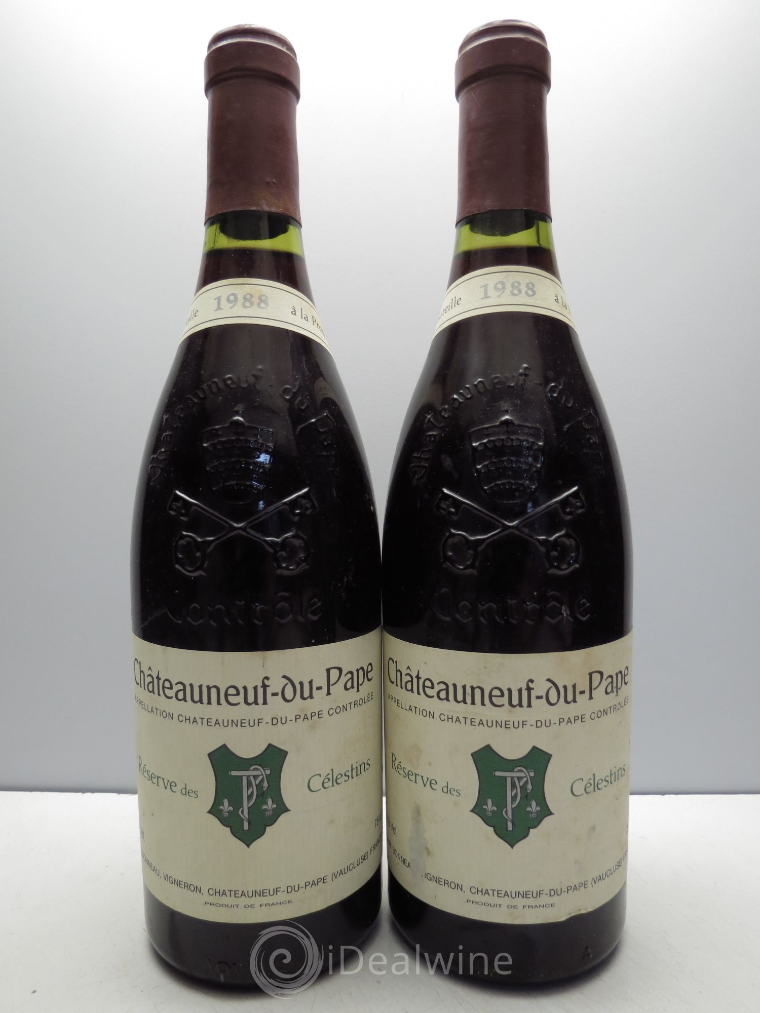 Châteauneuf-du-Pape Réserve des Célestins Henri Bonneau & Fils 1988 - Lot de 2 bouteilles - 0