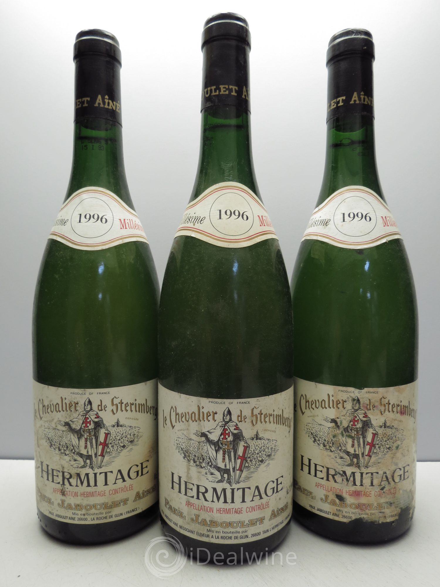 Hermitage Chevalier de Sterimberg Paul Jaboulet Ainé 1996 - Lot de 3 bouteilles - 0