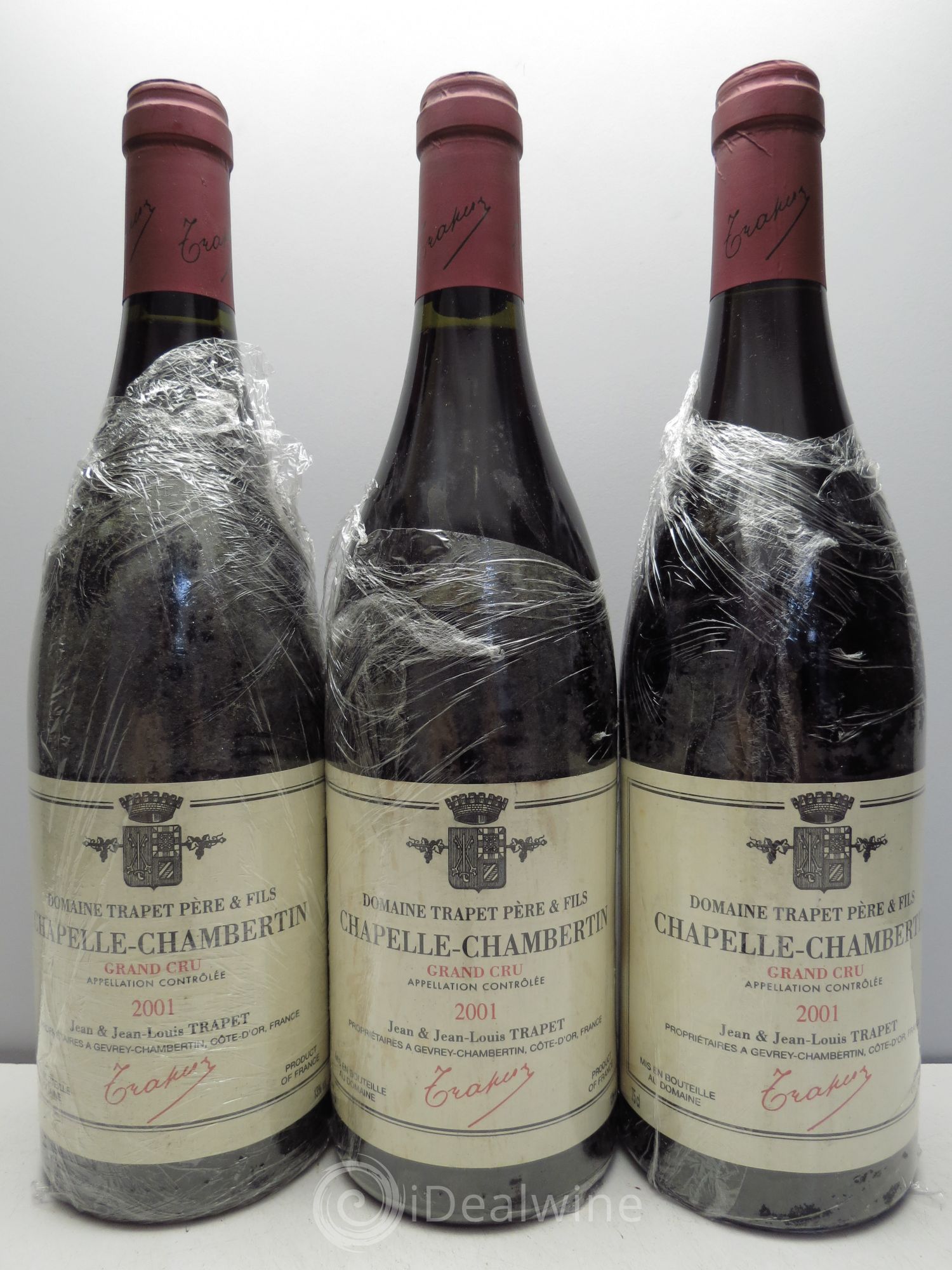 Chapelle-Chambertin Grand Cru Domaine Trapet 2001 - Lot de 3 bouteilles - 0
