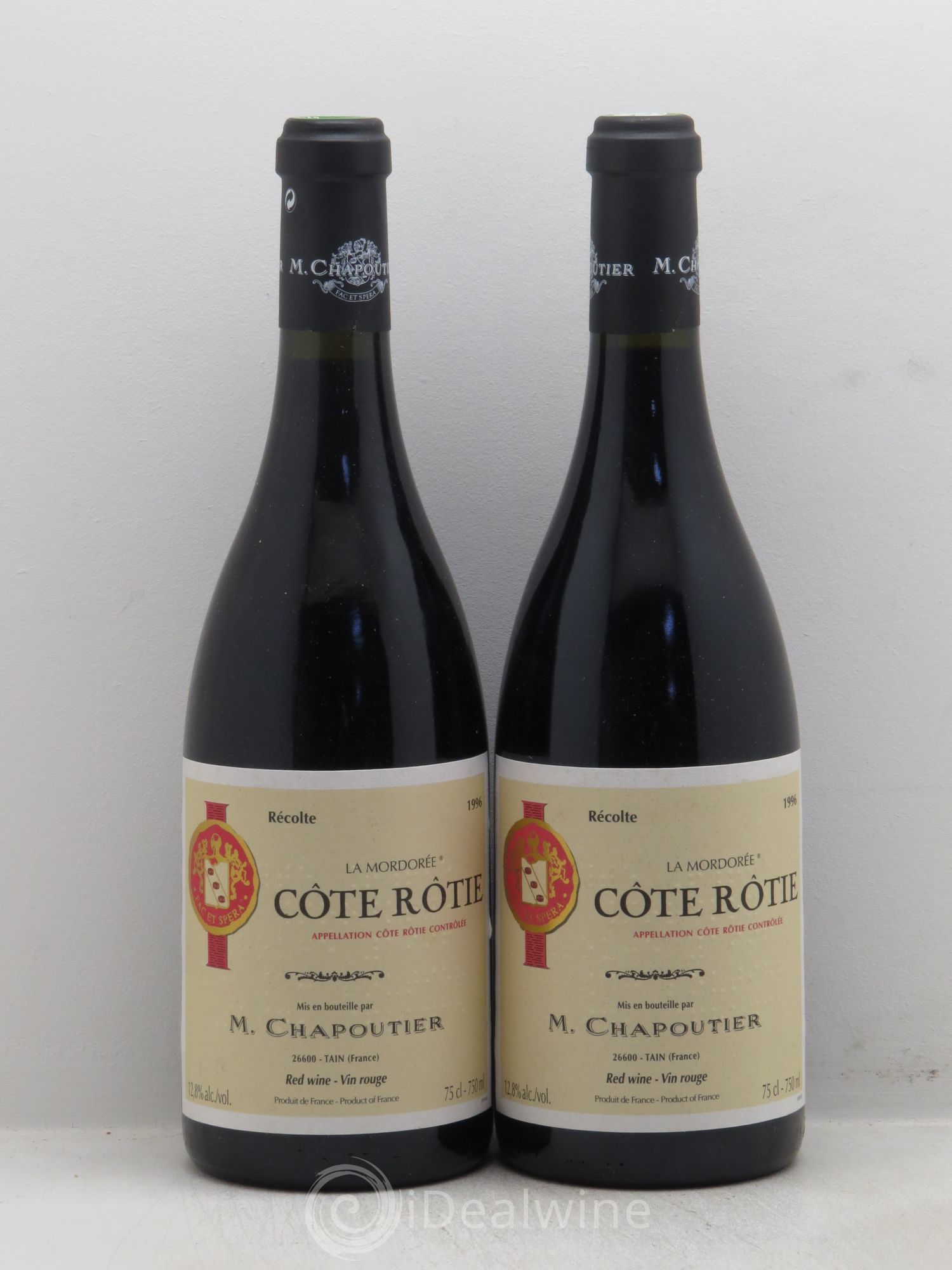 Côte-Rôtie La Mordorée Chapoutier 1996 - Lot de 2 bouteilles - 0