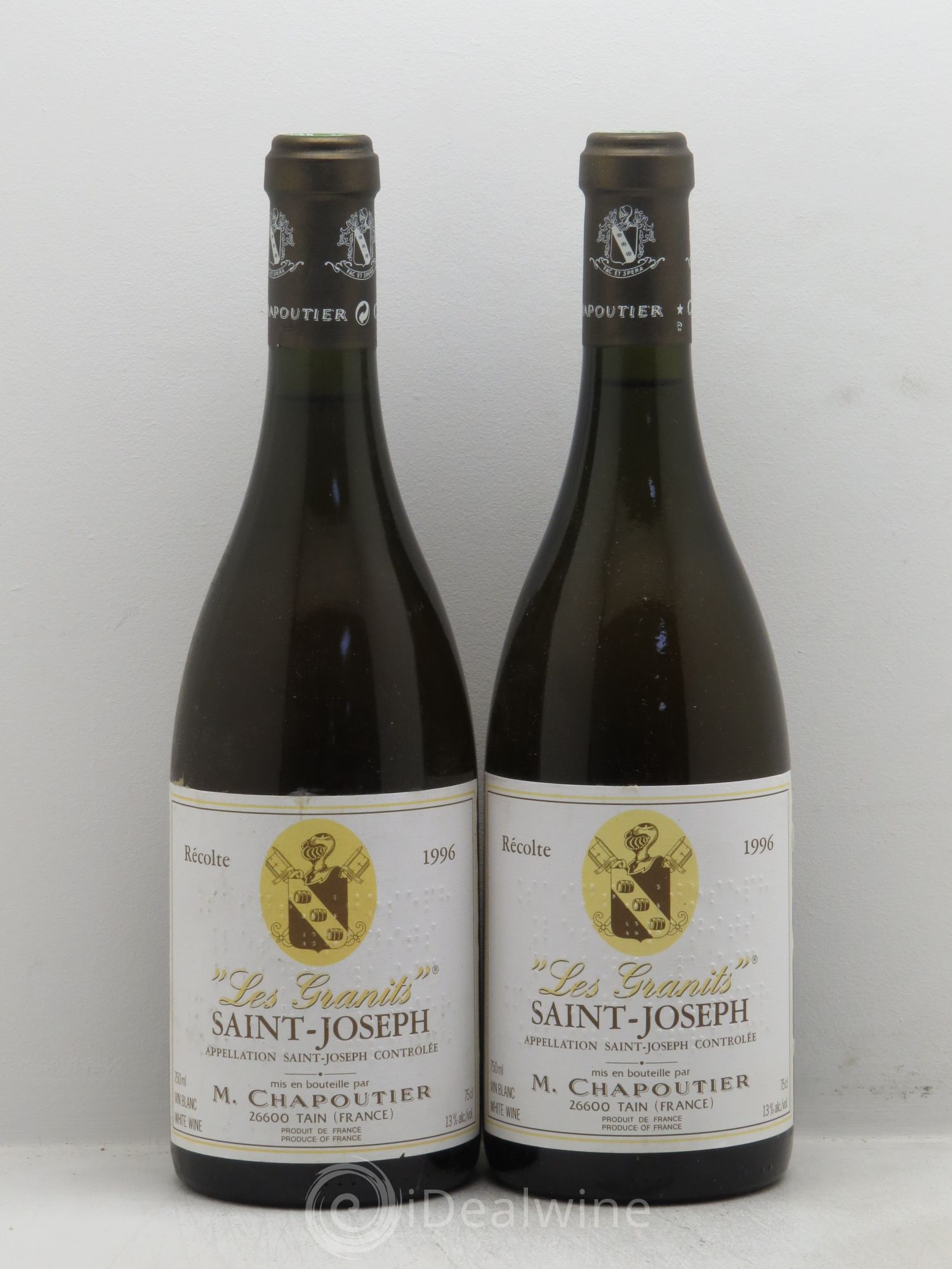 Saint-Joseph Les Granits Chapoutier 1996 - Lot de 2 bouteilles - 0