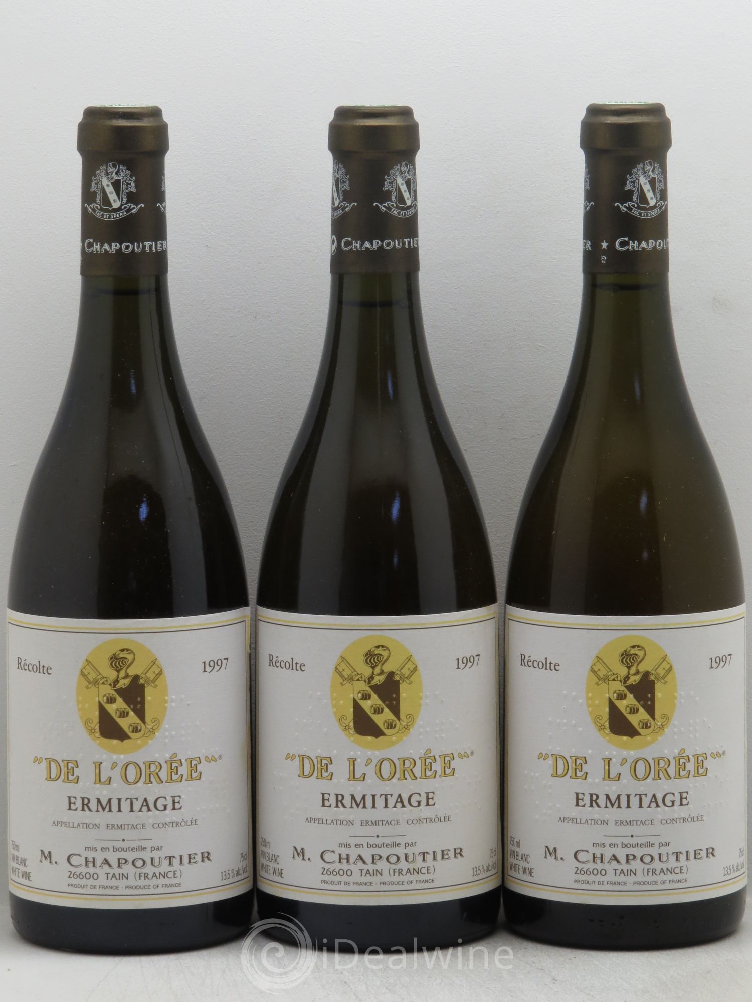 Hermitage Ermitage de l'Orée Chapoutier 1997 - Lot de 3 bouteilles - 0