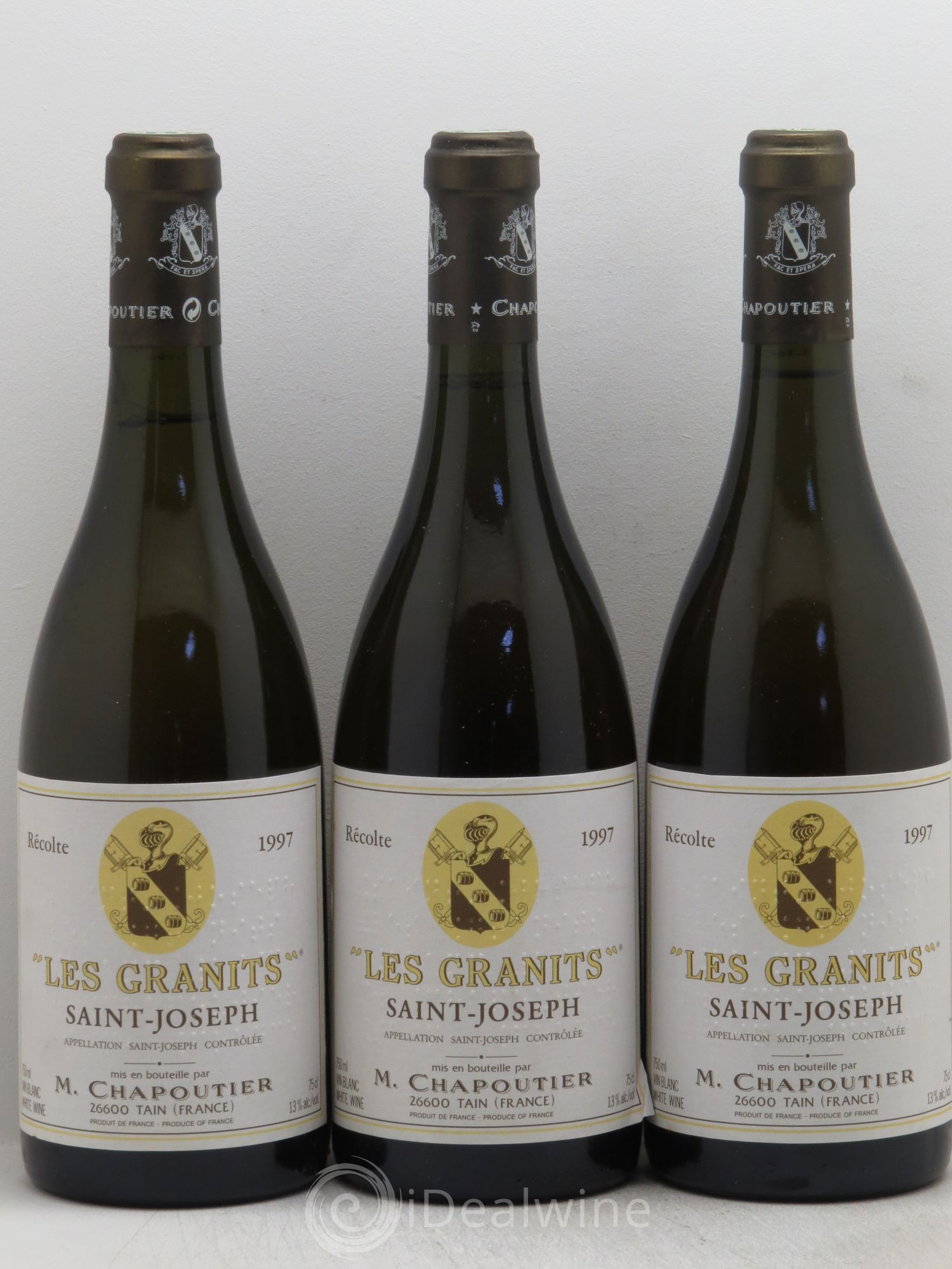Saint-Joseph Les Granits Chapoutier 1997 - Lot de 3 bouteilles - 0