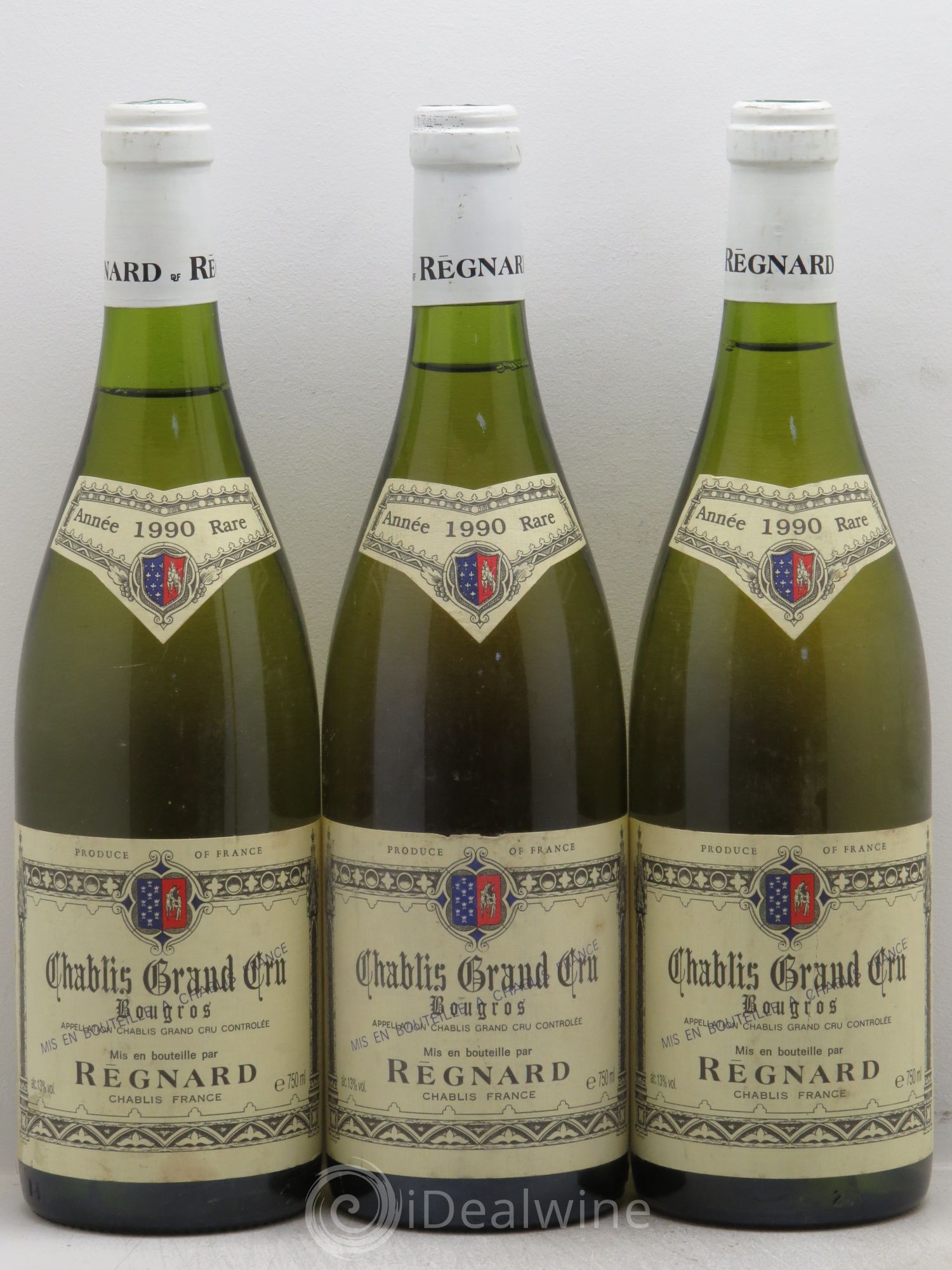 Chablis Grand Cru 1990 - Lot de 3 bouteilles - 0