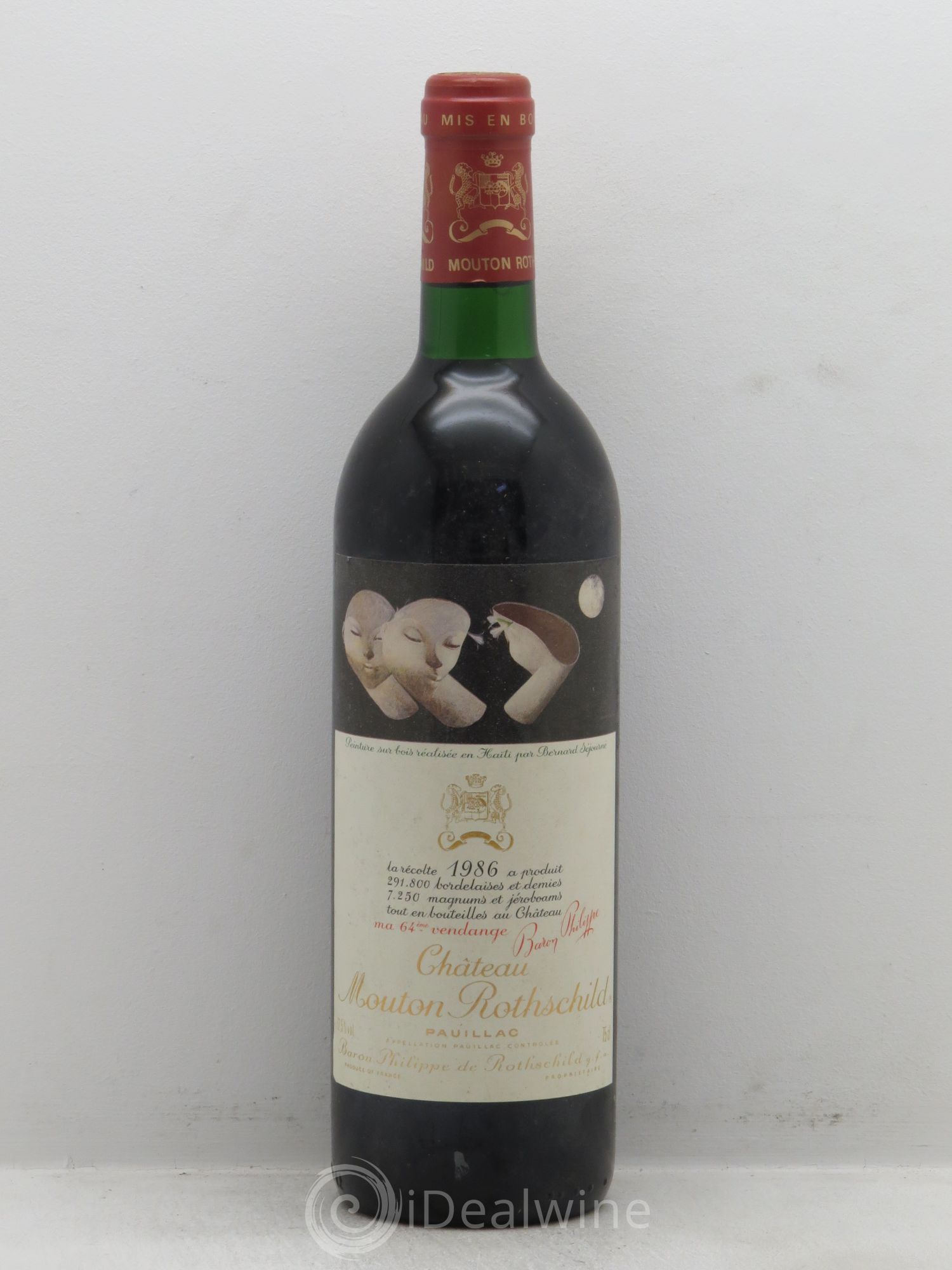 Château Mouton Rothschild 1er Grand Cru Classé 1986 - Lot de 1 bouteille - 0