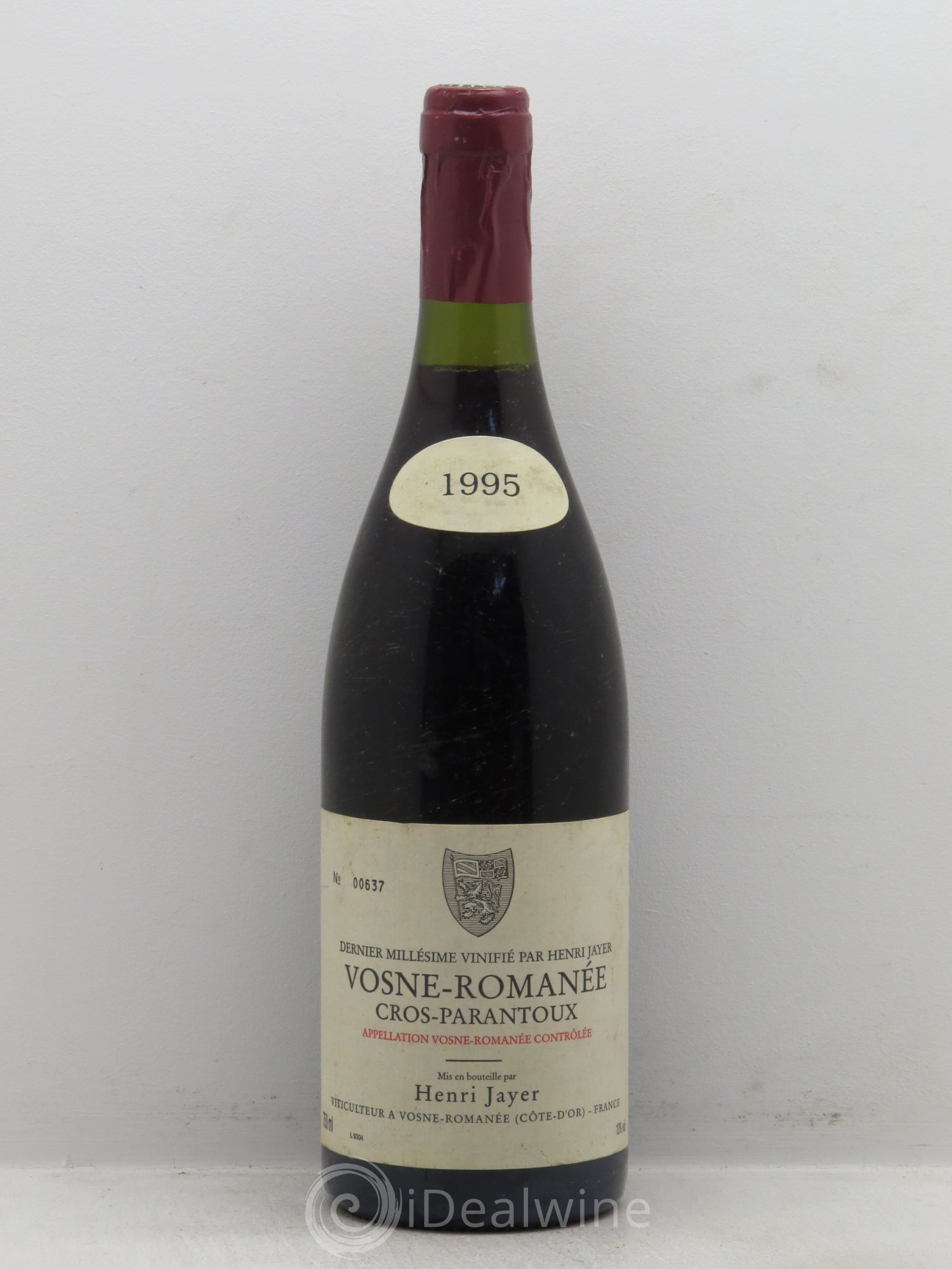 Vosne-Romanée 1er Cru Cros Parantoux Henri Jayer 1995 - Lot de 1 bouteille - 0