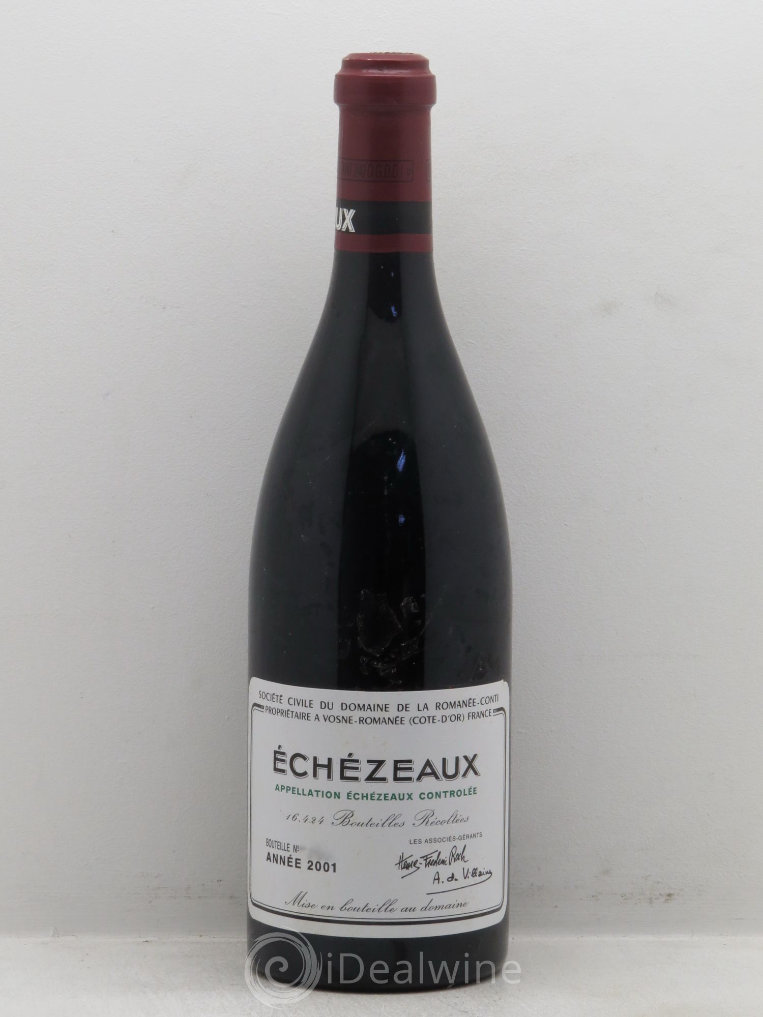 Echezeaux Grand Cru Domaine de la Romanée-Conti 2001 - Lot de 1 bouteille - 0