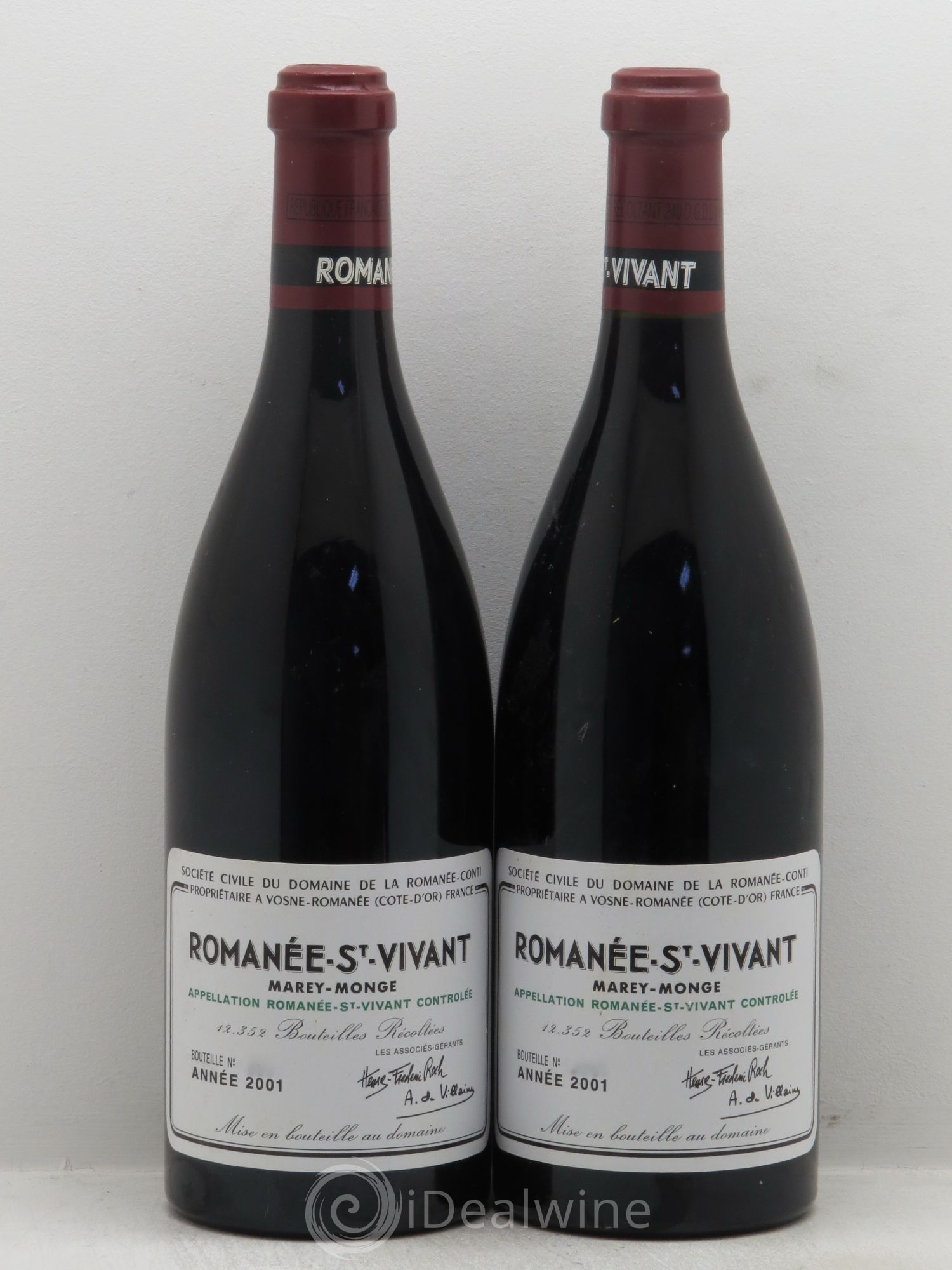 Romanée-Saint-Vivant Grand Cru Domaine de la Romanée-Conti 2001 - Lot de 2 bouteilles - 0