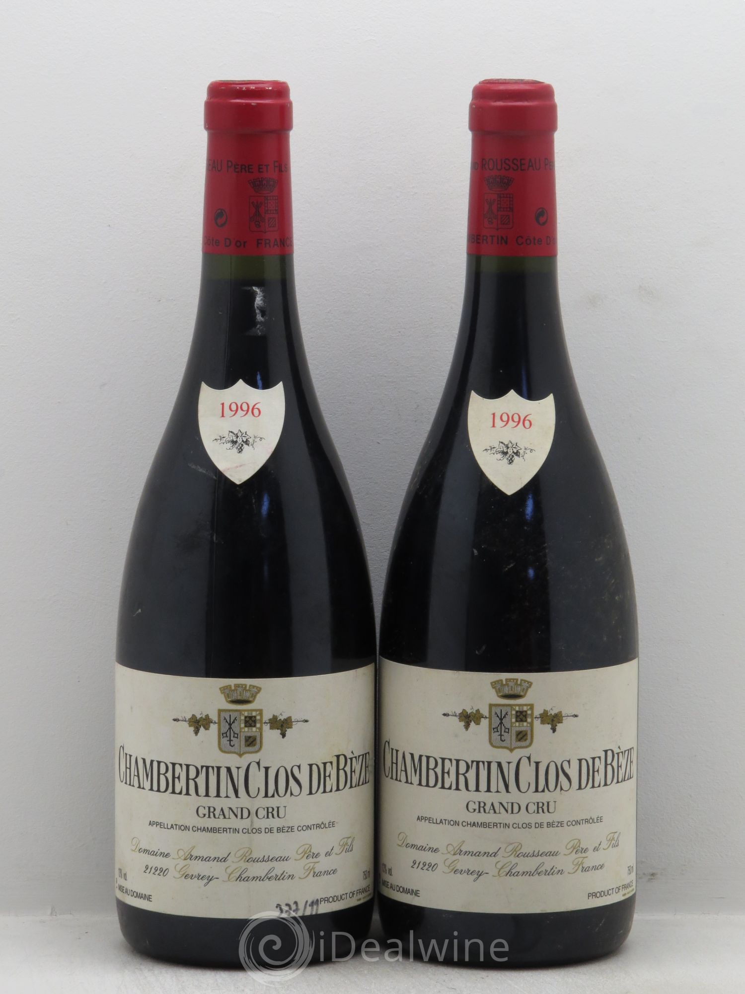 Chambertin Clos de Bèze Grand Cru Armand Rousseau (Domaine) 1996 - Lot de 2 bouteilles - 0