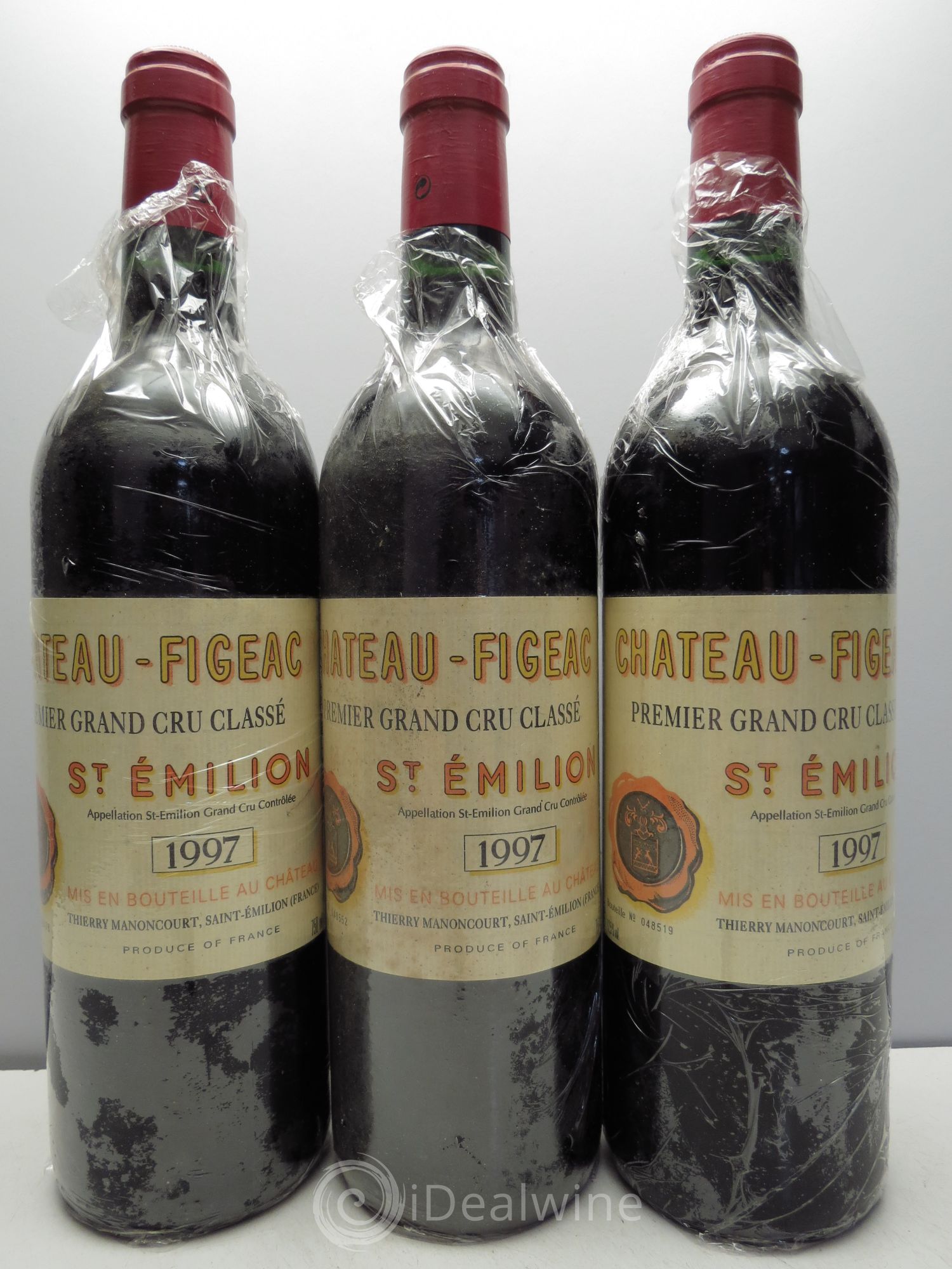 Château Figeac 1er Grand Cru Classé A 1997 - Lot de 3 bouteilles - 0