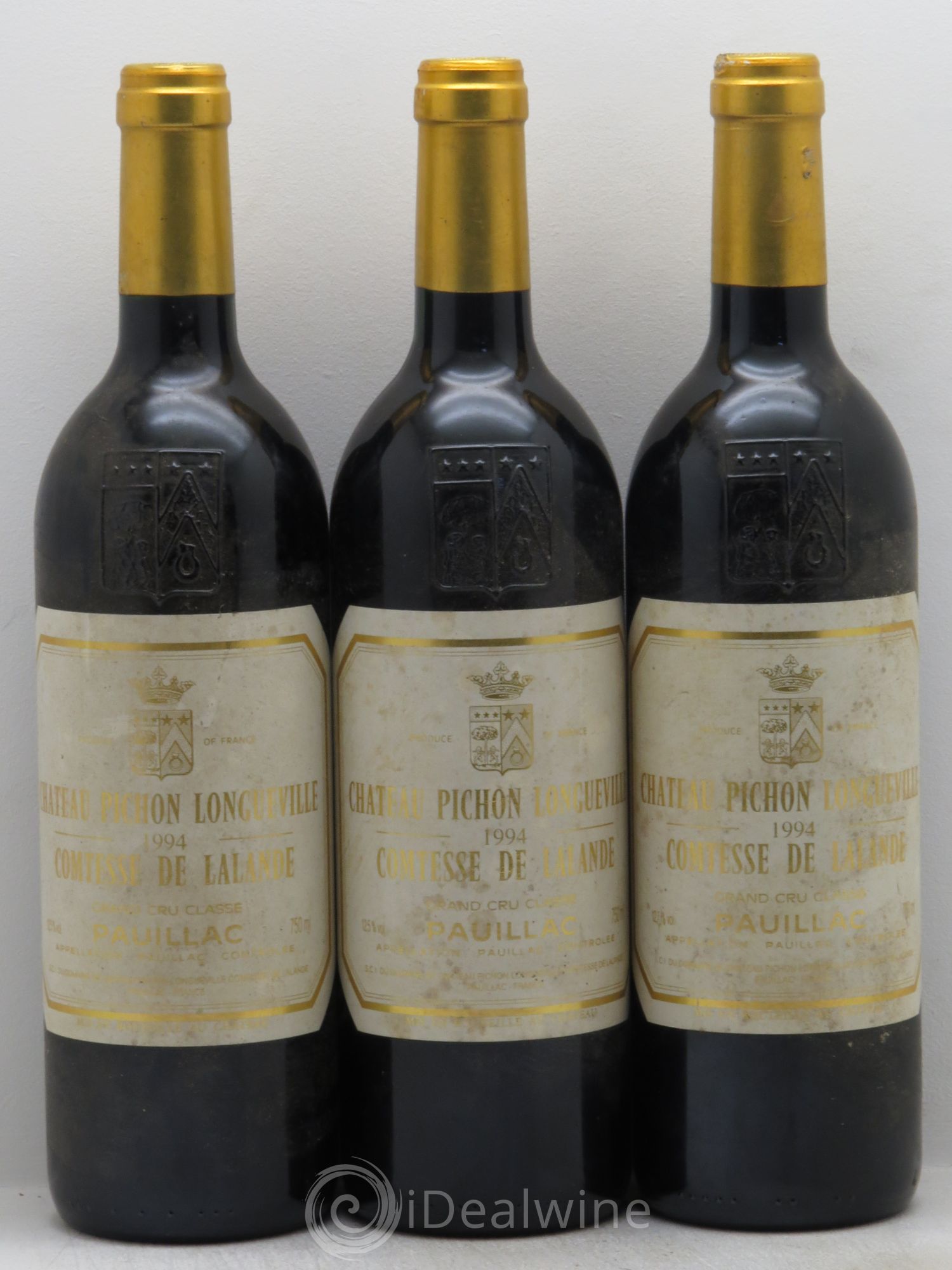 Pichon Longueville Baron 2ème Grand Cru Classé 1994 - Lot de 3 bouteilles - 0
