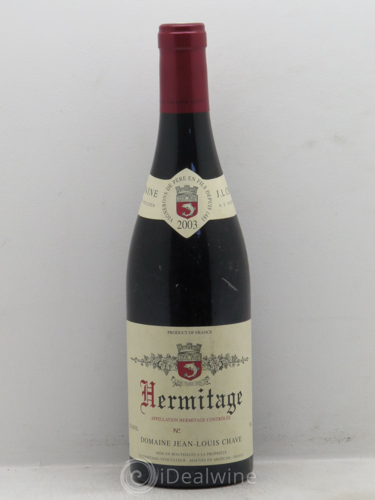 Hermitage Jean-Louis Chave 2003 - Lot de 1 bouteille - 0