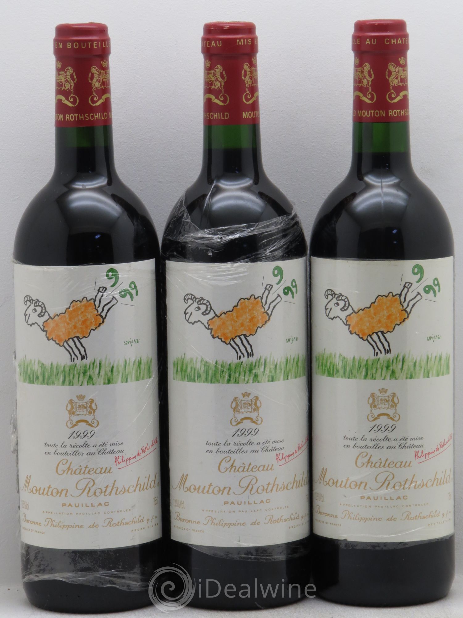 Château Mouton Rothschild 1er Grand Cru Classé 1999 - Lot de 6 bouteilles - 2