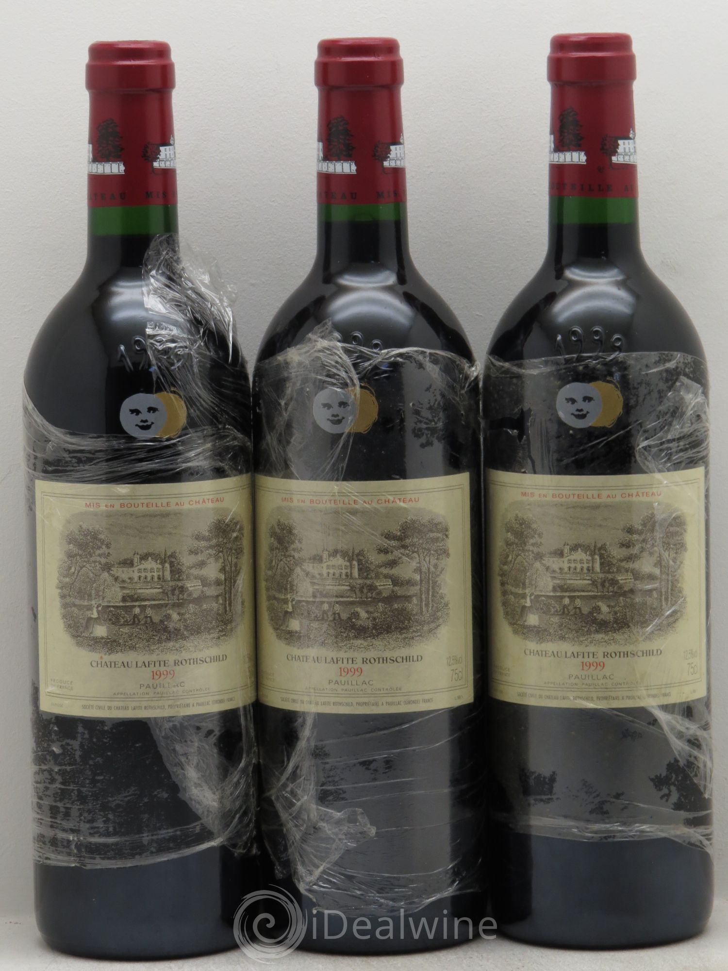 Château Lafite Rothschild 1er Grand Cru Classé 1999 - Lot de 3 bouteilles - 0