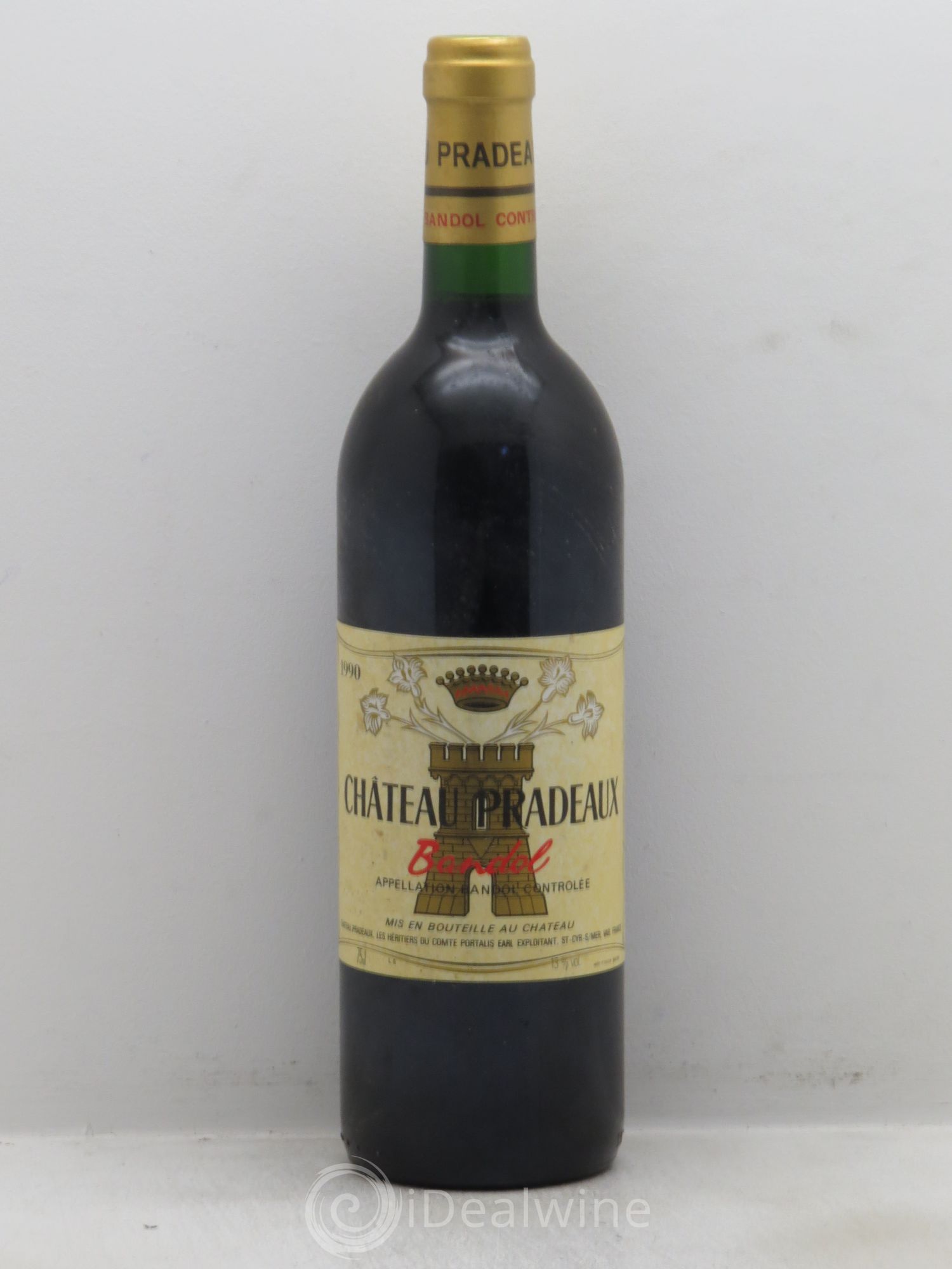 Bandol Château Pradeaux Famille Portalis 1990 - Lot de 1 bouteille - 0