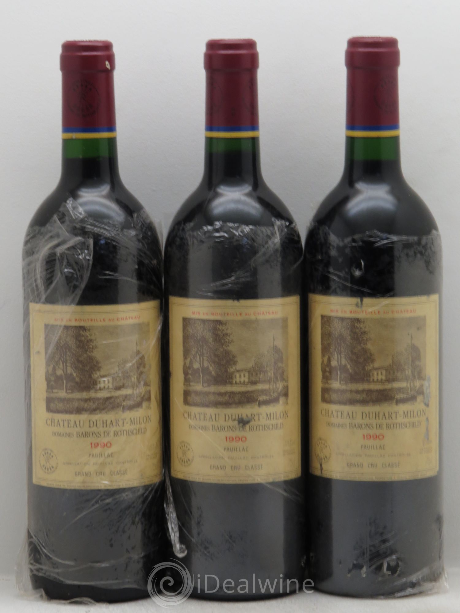 Château Duhart-Milon 4ème Grand Cru Classé 1990 - Lot de 3 bouteilles - 0