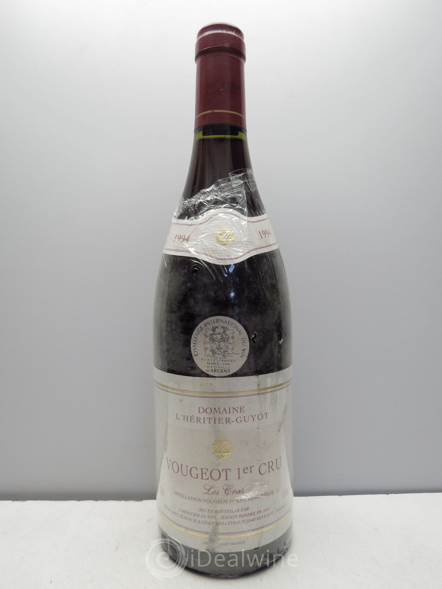 Vougeot 1er Cru Les Cras Domaine de l'Héritier Guyot 1994 - Posten von 6 Flaschen - 0