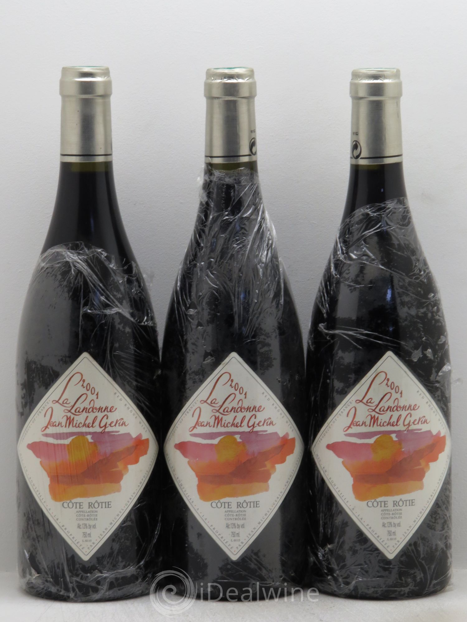 Côte-Rôtie La Landonne Jean-Michel Gerin 2001 - Lot de 3 bouteilles - 0