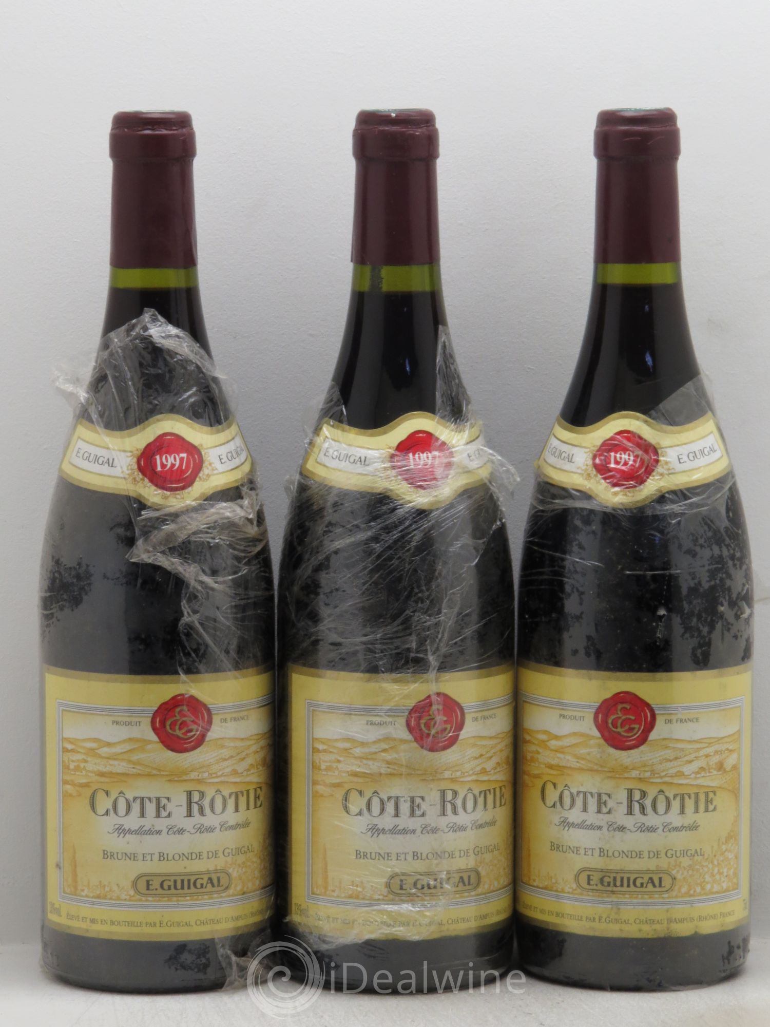 Côte-Rôtie Côtes Brune et Blonde Guigal 1997 - Lot de 3 bouteilles - 0