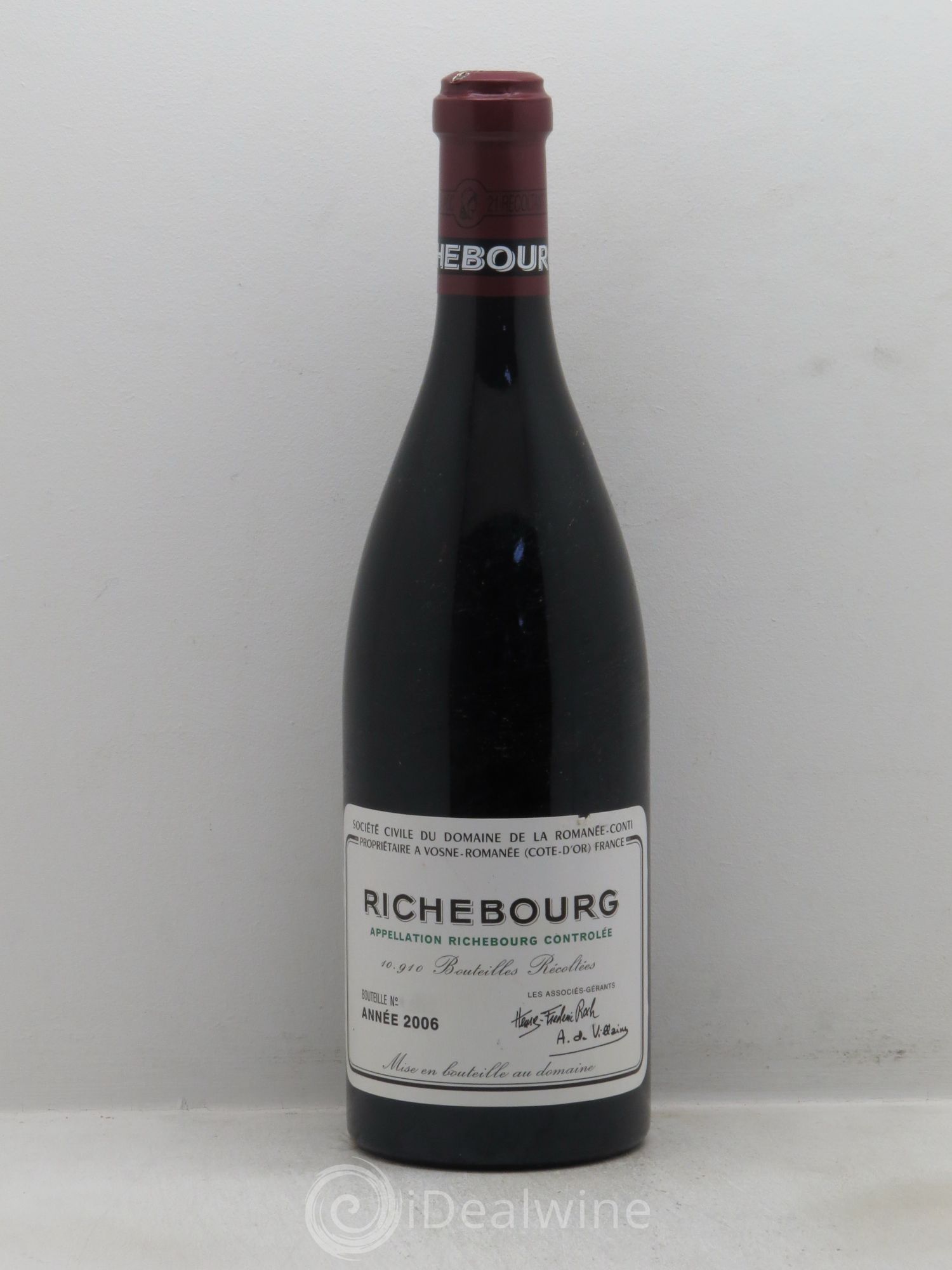 Richebourg Grand Cru Domaine de la Romanée-Conti 2006 - Lot de 1 bouteille - 0
