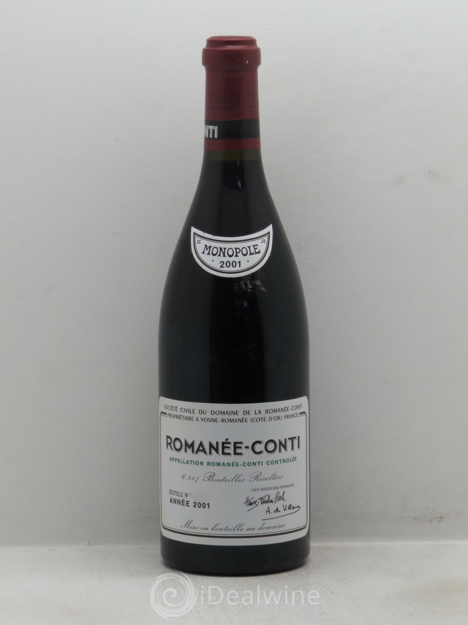 Romanée-Conti Grand Cru Domaine de la Romanée-Conti 2001 - Lot de 1 bouteille - 0