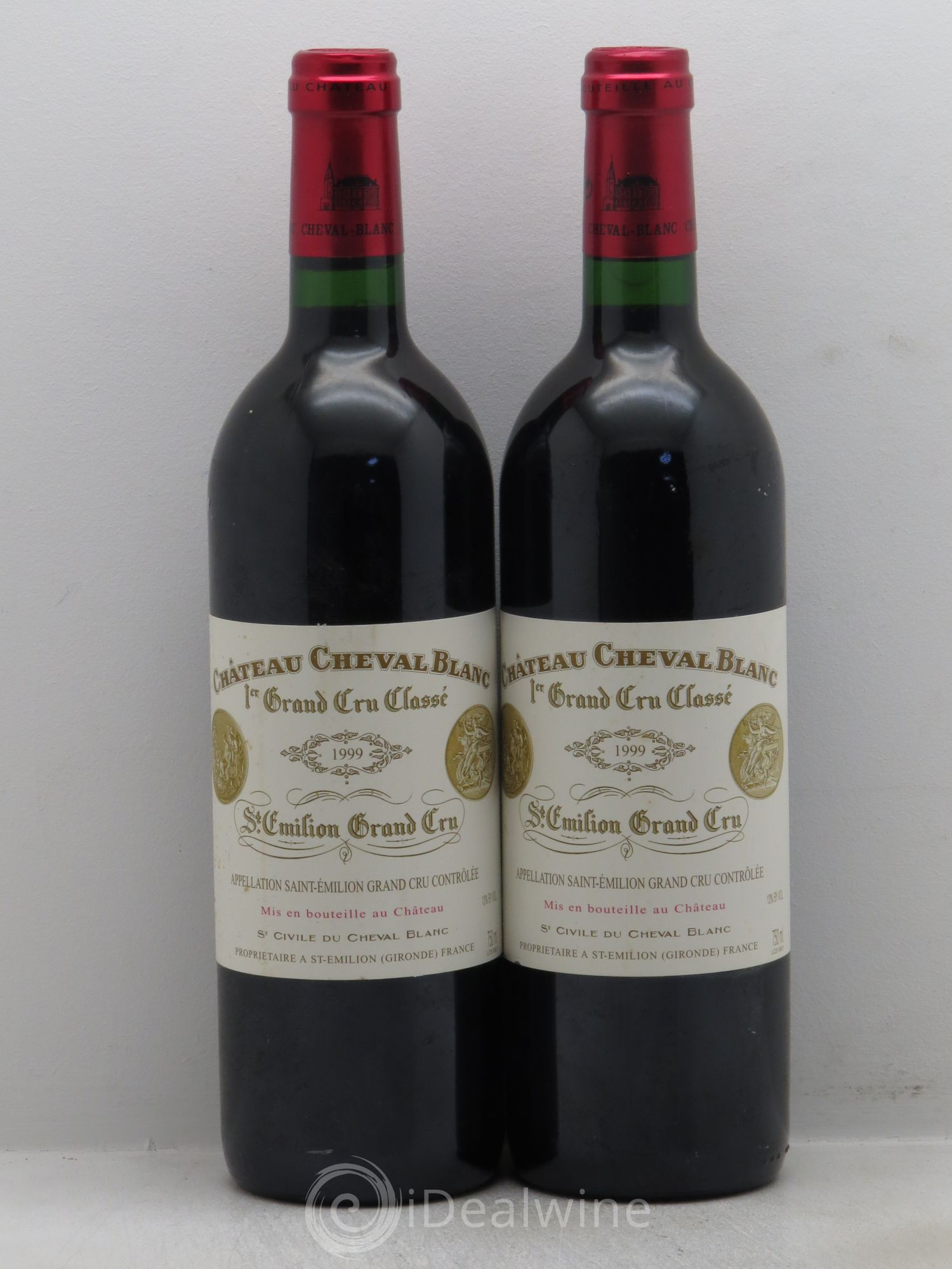Château Cheval Blanc 1er Grand Cru Classé A 1999 - Lot de 2 bouteilles - 0