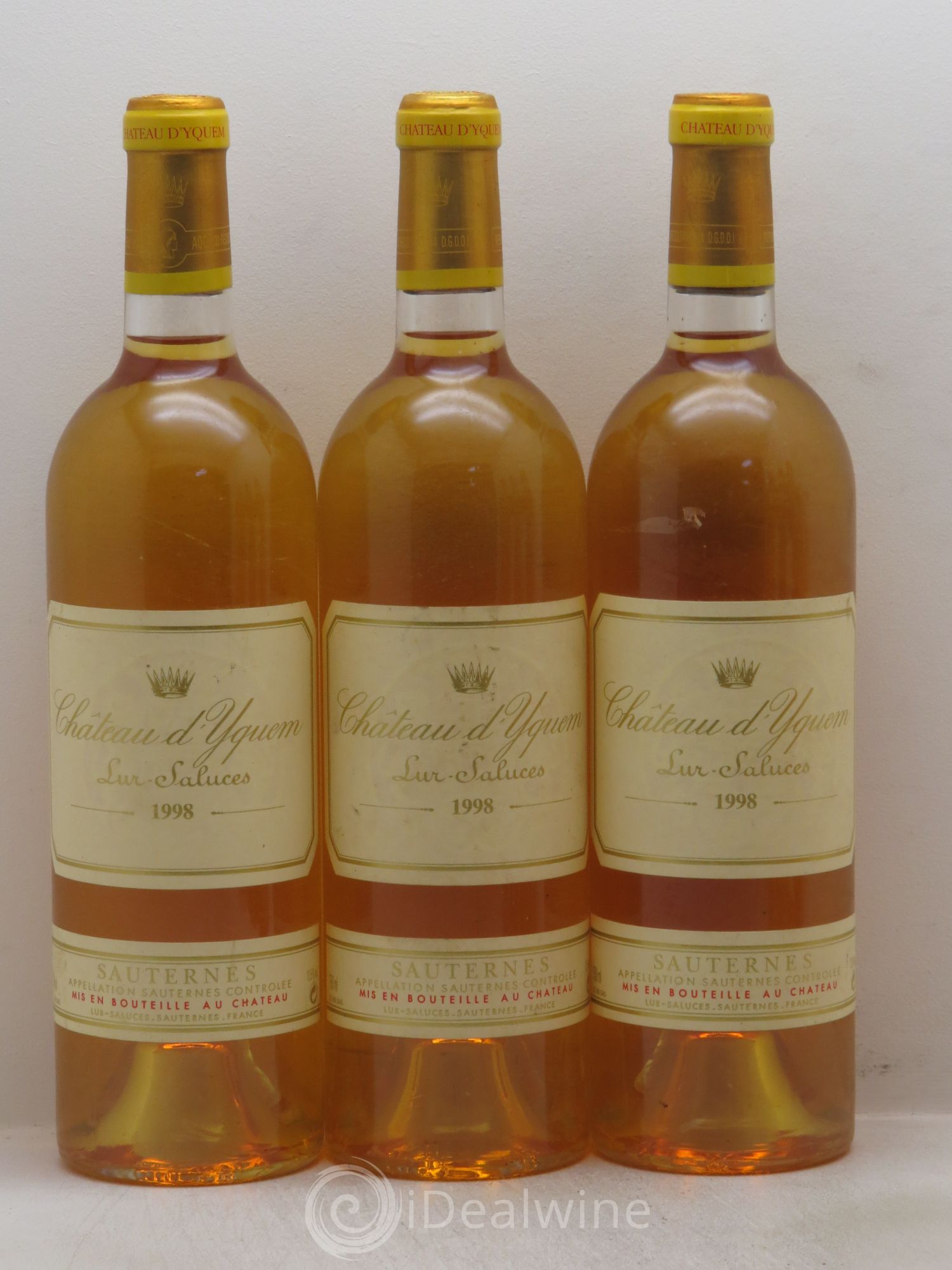 Château d' Yquem 1er Cru Classé Supérieur 1998 - Lotto di 6 bottiglie - 1