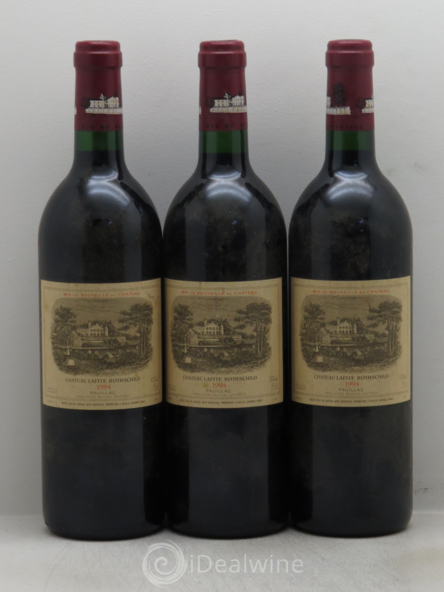 Château Lafite Rothschild 1er Grand Cru Classé 1994 - Lot de 3 bouteilles - 0