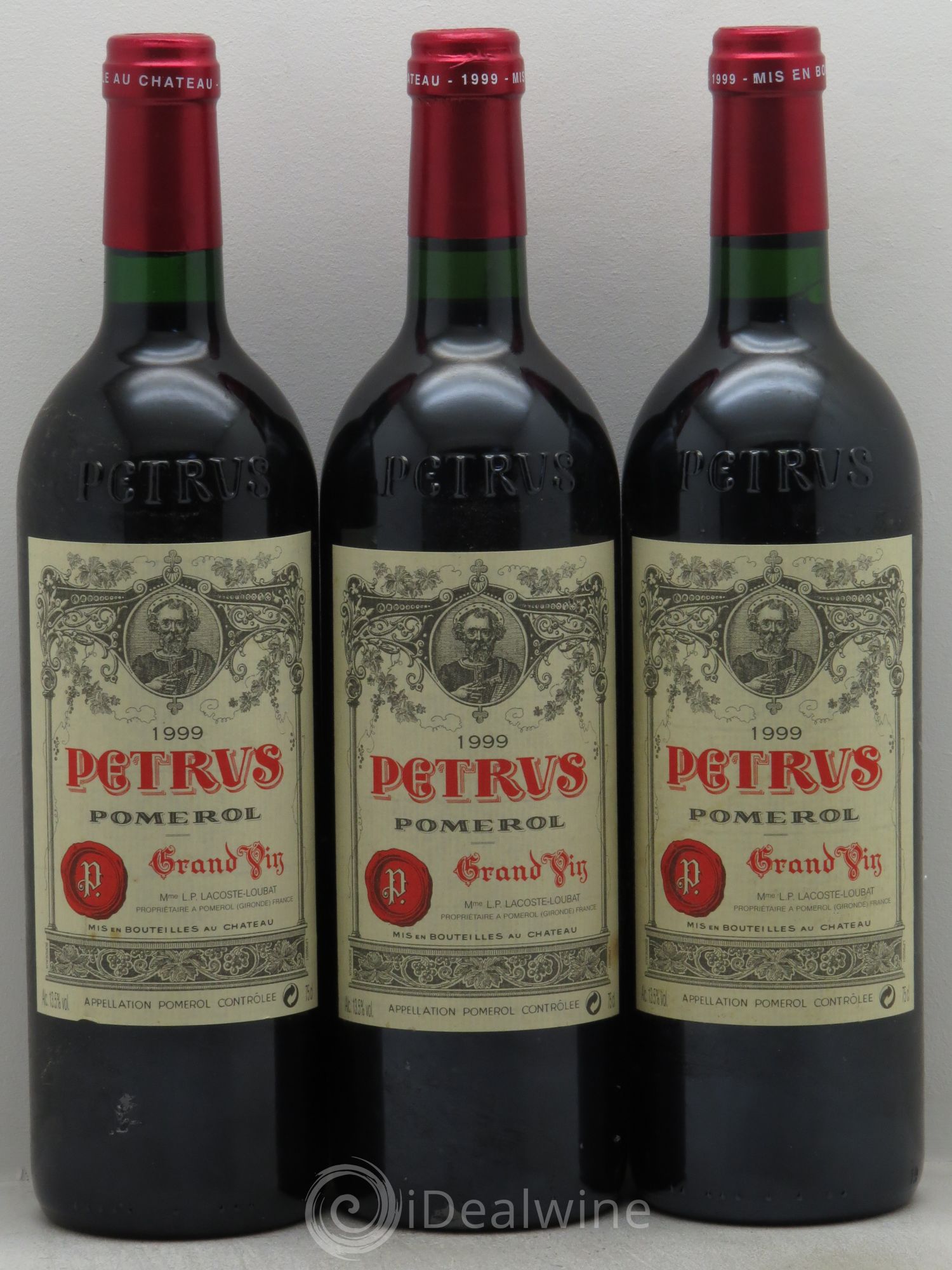 Petrus 1999 - Lot de 3 bouteilles - 0