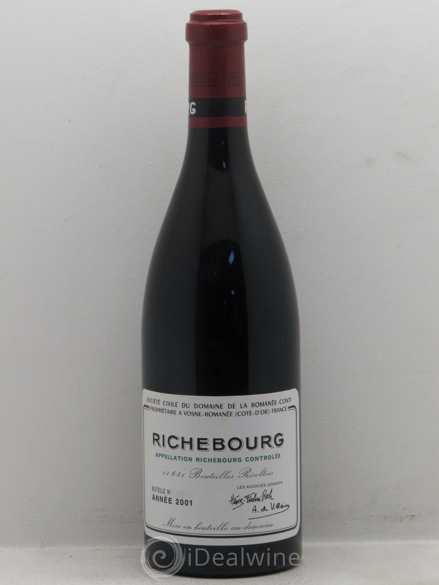 Richebourg Grand Cru Domaine de la Romanée-Conti 2001 - Lot de 1 bouteille - 0