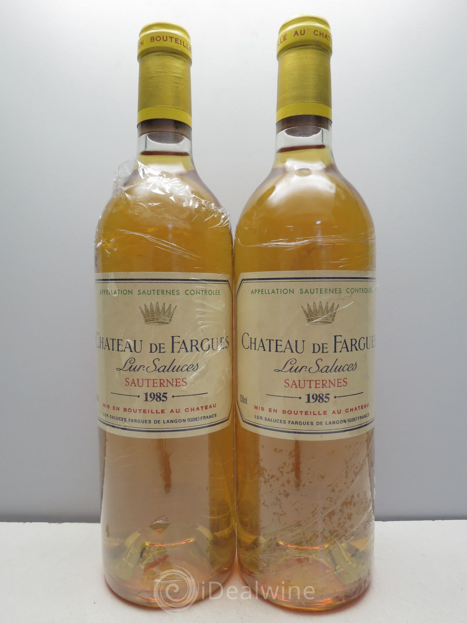 Château de Fargues 1985 - Lotto di 2 bottiglie - 0