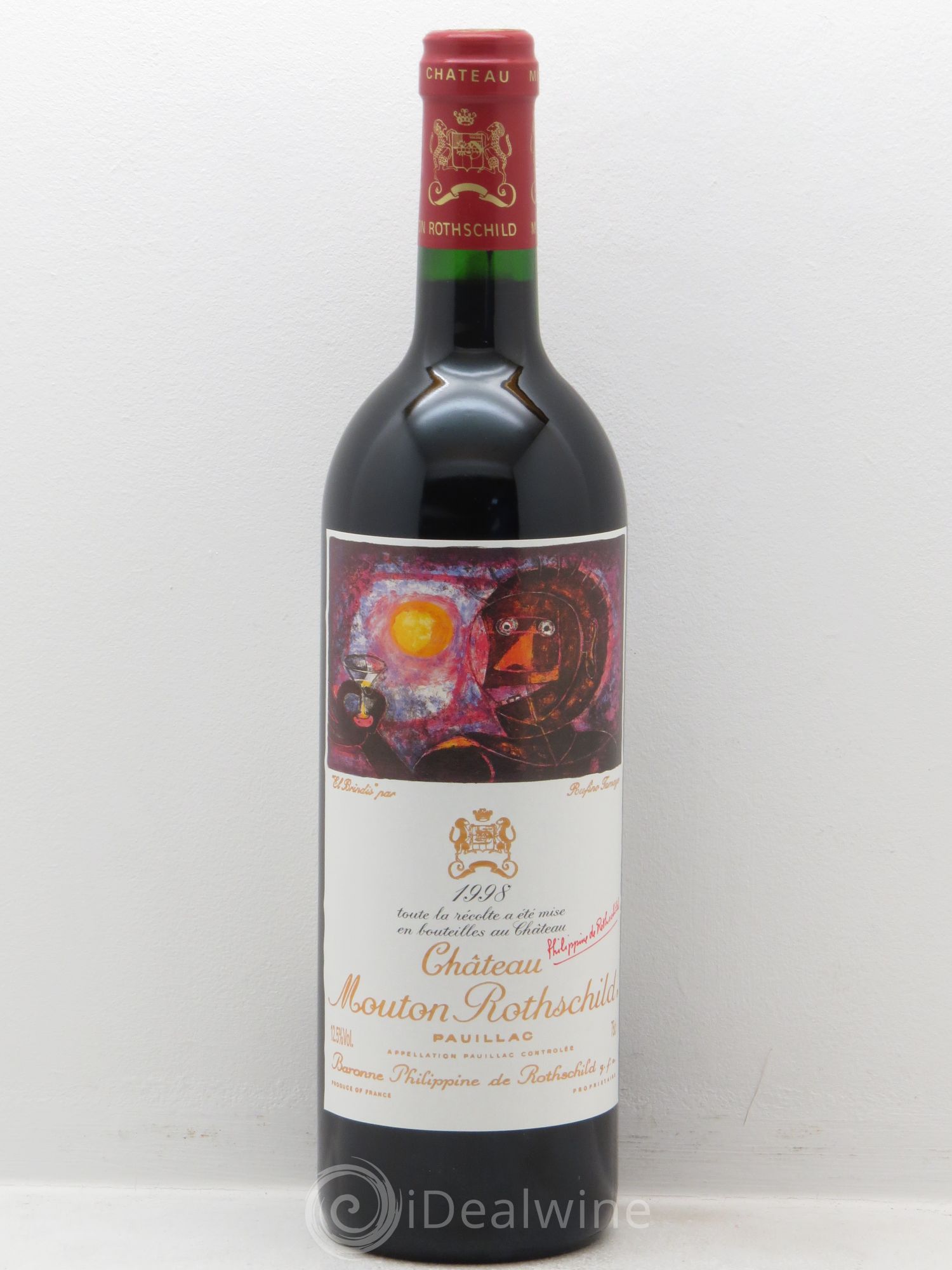 Château Mouton Rothschild 1er Grand Cru Classé 1998 - Lot de 1 bouteille - 0