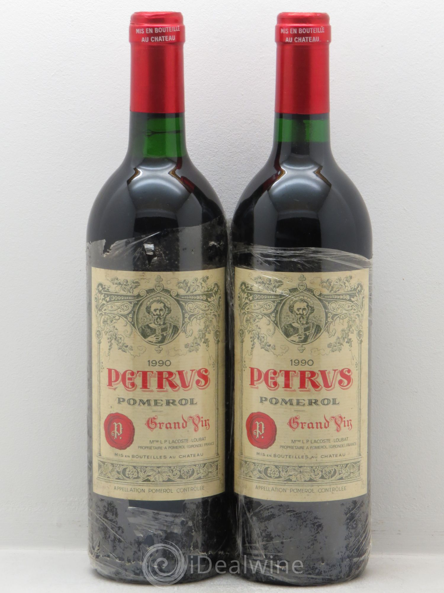 Petrus 1990 - Lot de 2 bouteilles - 0