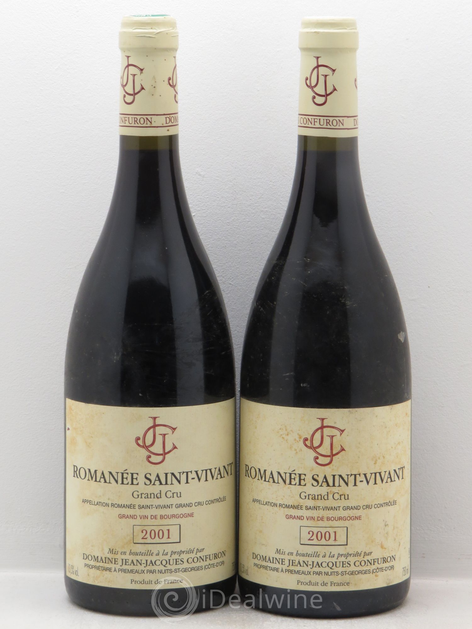 Romanée-Saint-Vivant Grand Cru Jean-Jacques Confuron 2001 - Lot de 2 bouteilles - 0